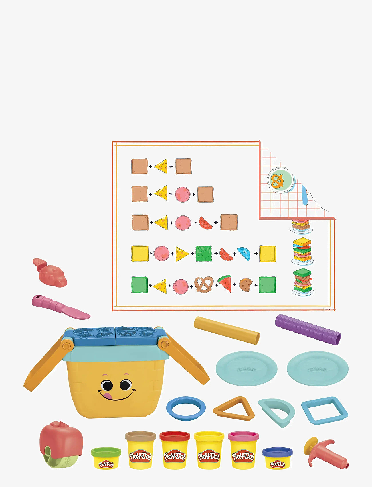 Play Doh - Play-Doh Picnic Shapes Starter Set - modelleringsleire - multi coloured - 3