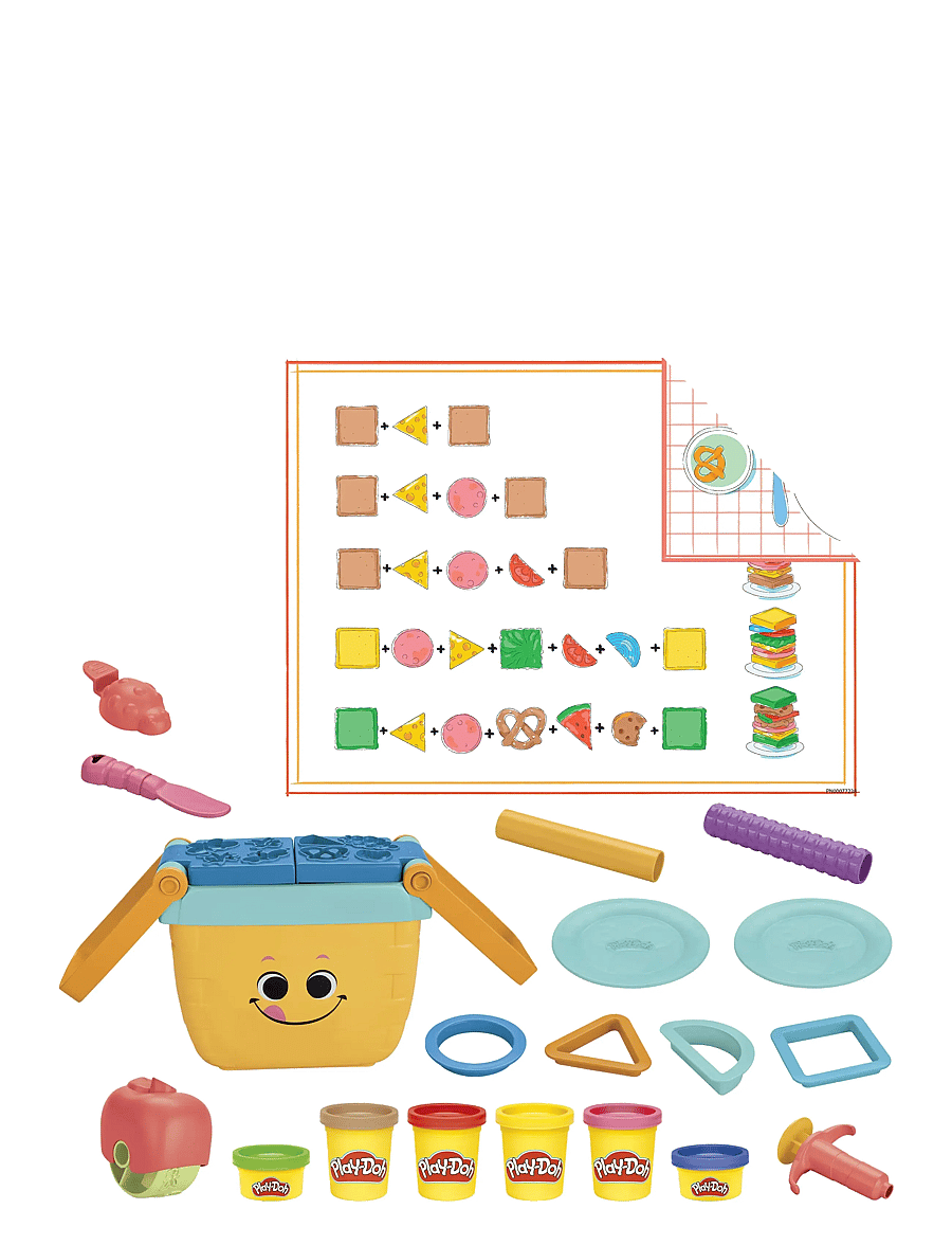 Play Doh - Play-Doh Picnic Shapes Starter Set - leir - multi coloured - 3