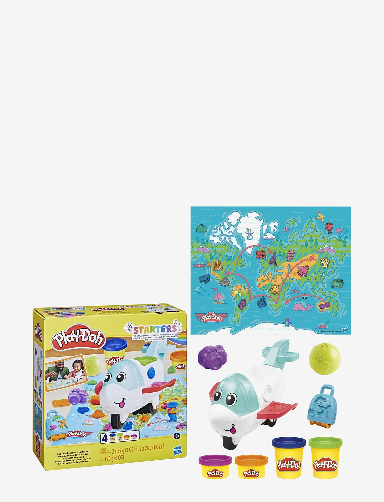 Play Doh - Play-Doh Airplane Explorer-startset - mängutainas - multicolor - 3