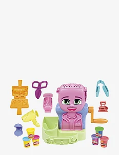 Hair Stylin' Salon Playset with 6 Cans, Pretend Play Toys for Girls and Boys Ages 3 and Up, Play Doh