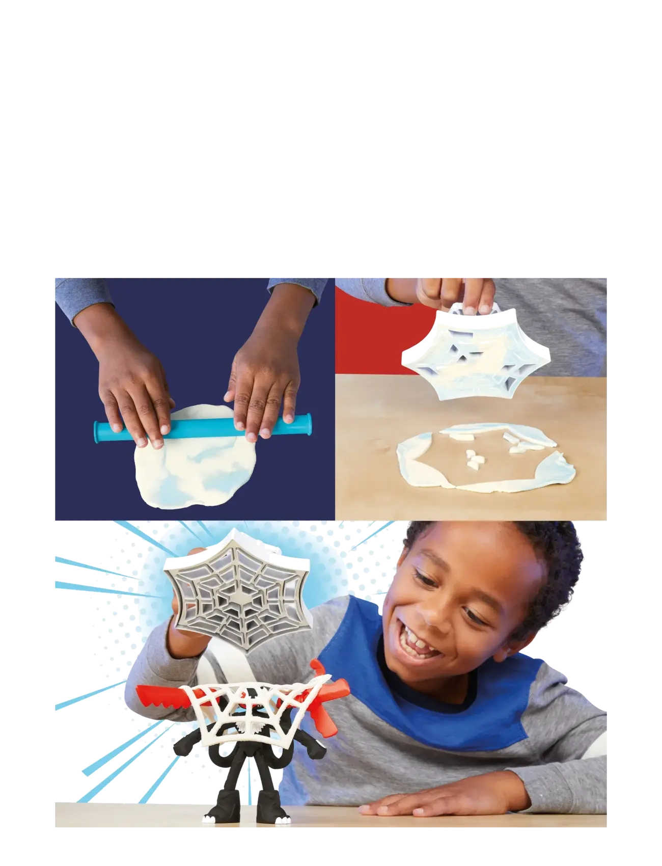 Play Doh - Play-Doh Marvel Spider-Man Launch & Slice Battle - multicolor - 3