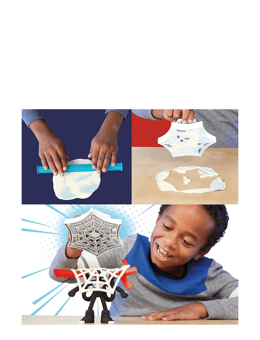 Play Doh - Play-Doh Marvel Spider-Man Launch & Slice Battle - multicolor - 3