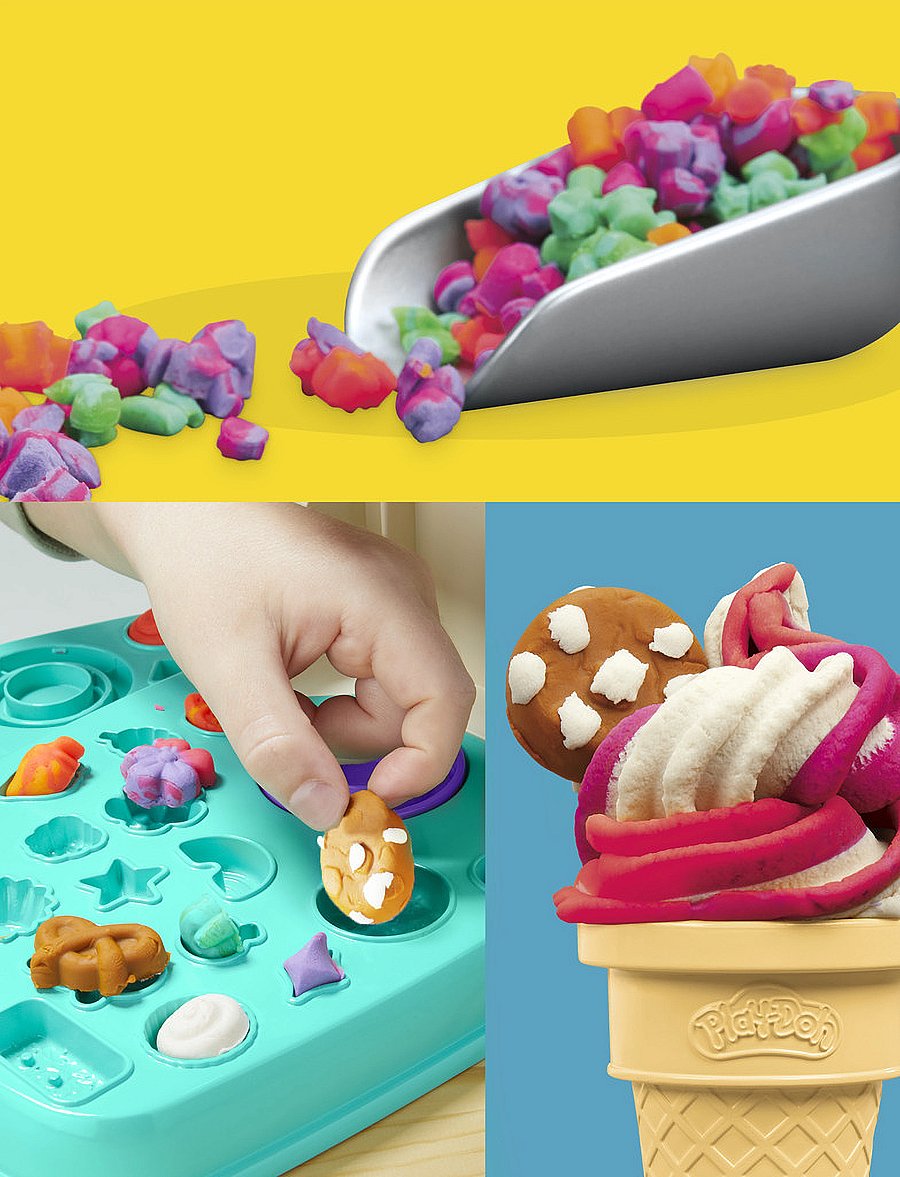 Play Doh - Play-Doh Rainbow Swirl Ice Cream-lekset - multicolor - 0