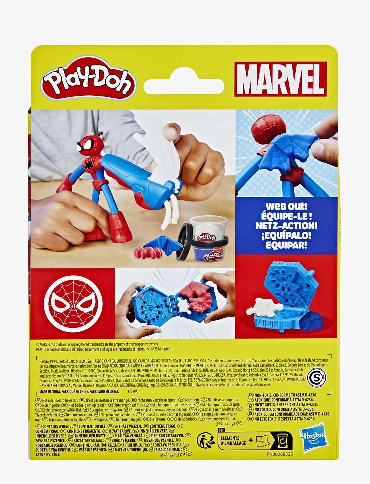 Play Doh - Play-Doh Marvel Spider-Man med Thwip Squisher - spielknete - multicolor - 4
