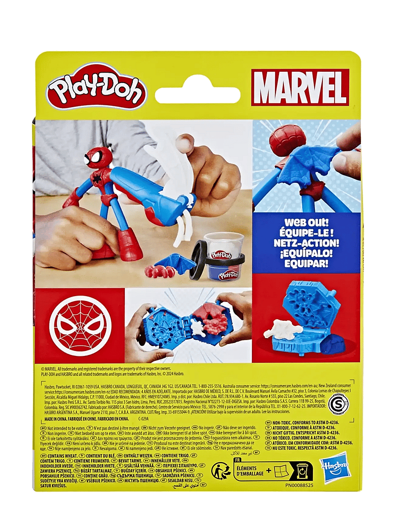 Play Doh - Play-Doh Marvel Spider-Man med Thwip Squisher - spielknete - multicolor - 4