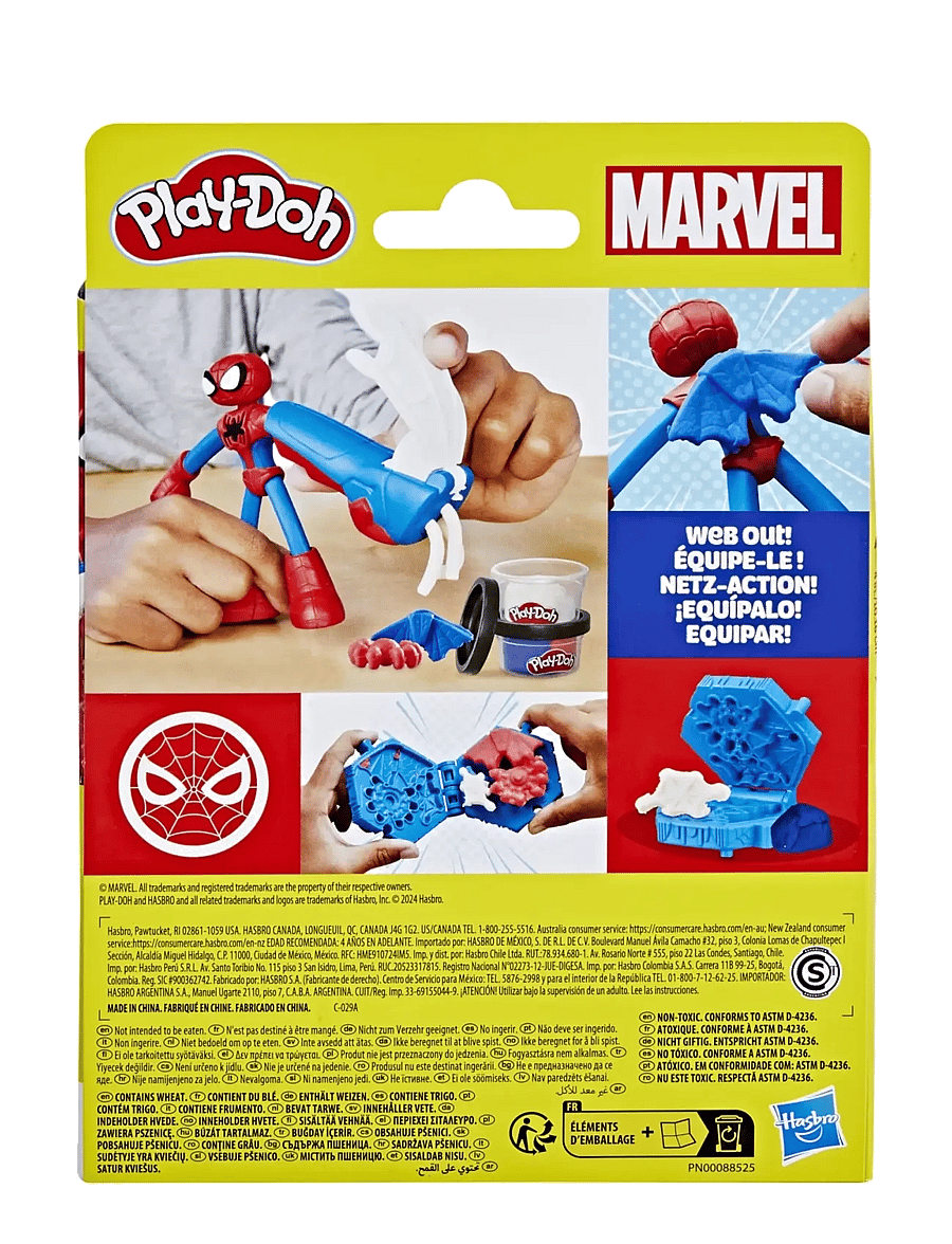 Play Doh - Play-Doh Marvel Spider-Man med Thwip Squisher - multicolor - 4