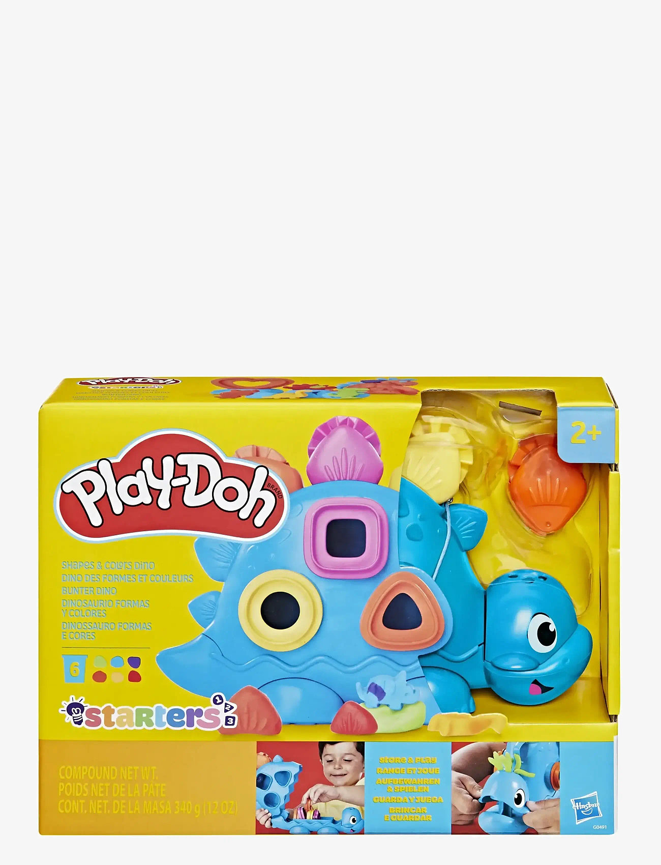 Play Doh - Play-Doh för nybörjare, Shapes & Colors Dino - lipdymo tešla - multicolor - 1