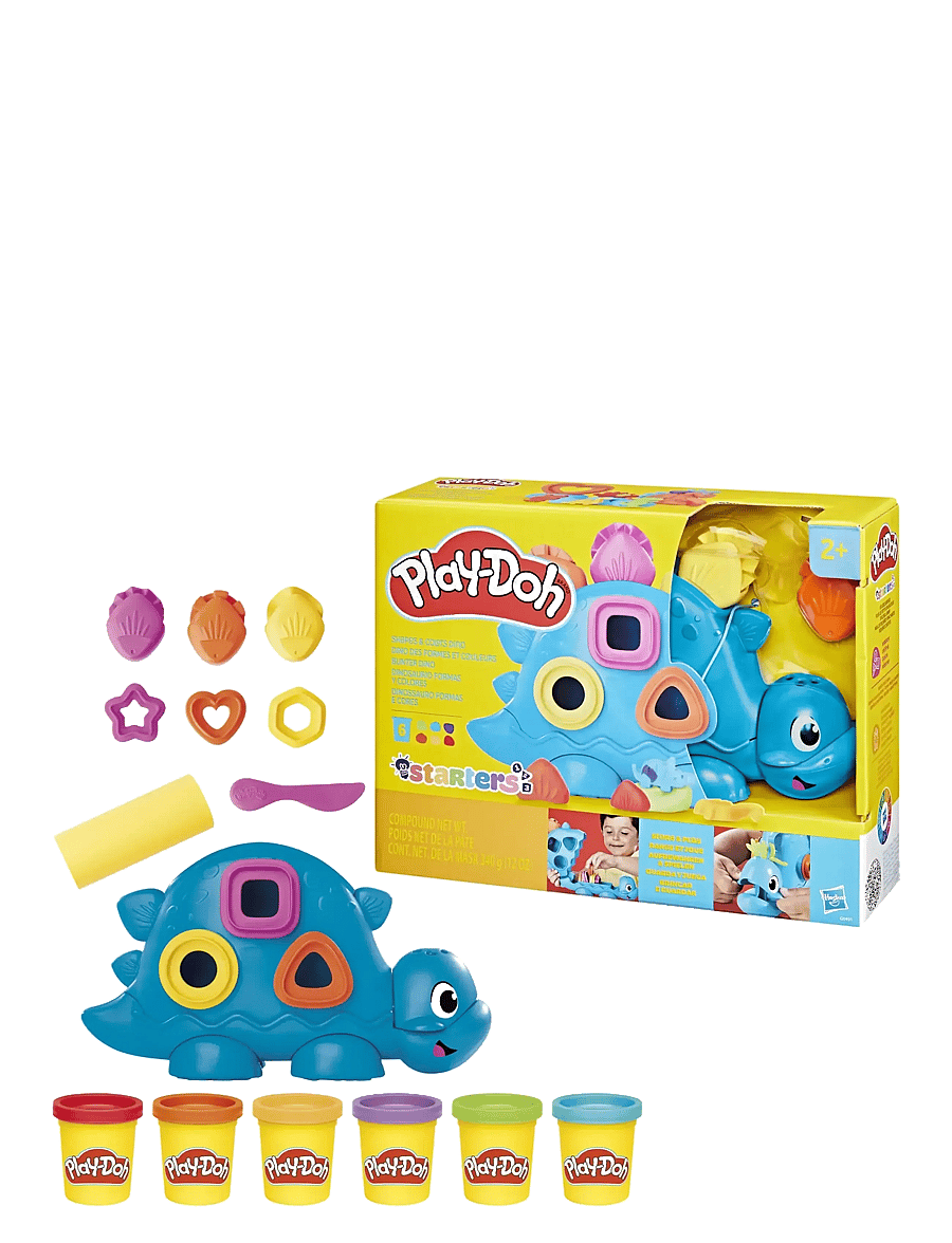 Play Doh - Play-Doh för nybörjare, Shapes & Colors Dino - lipdymo tešla - multicolor - 3