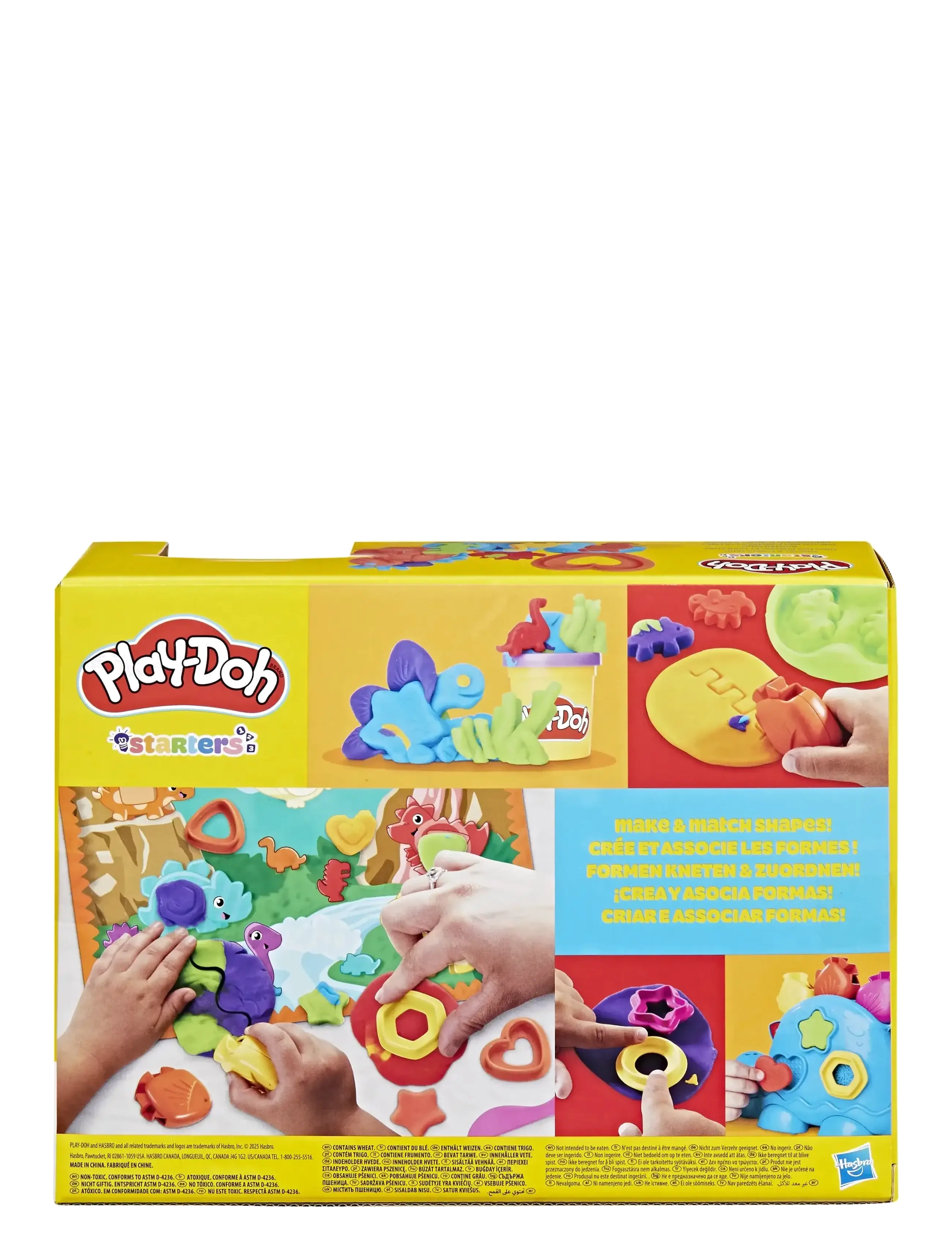 Play Doh - Play-Doh för nybörjare, Shapes & Colors Dino - lipdymo tešla - multicolor - 5