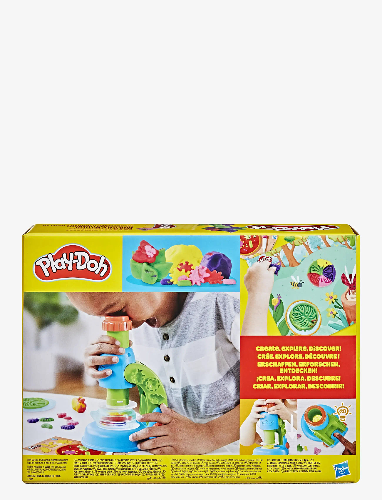 Play Doh - Play-Doh Light and Look-mikroskop - mängutainas - multicolor - 3