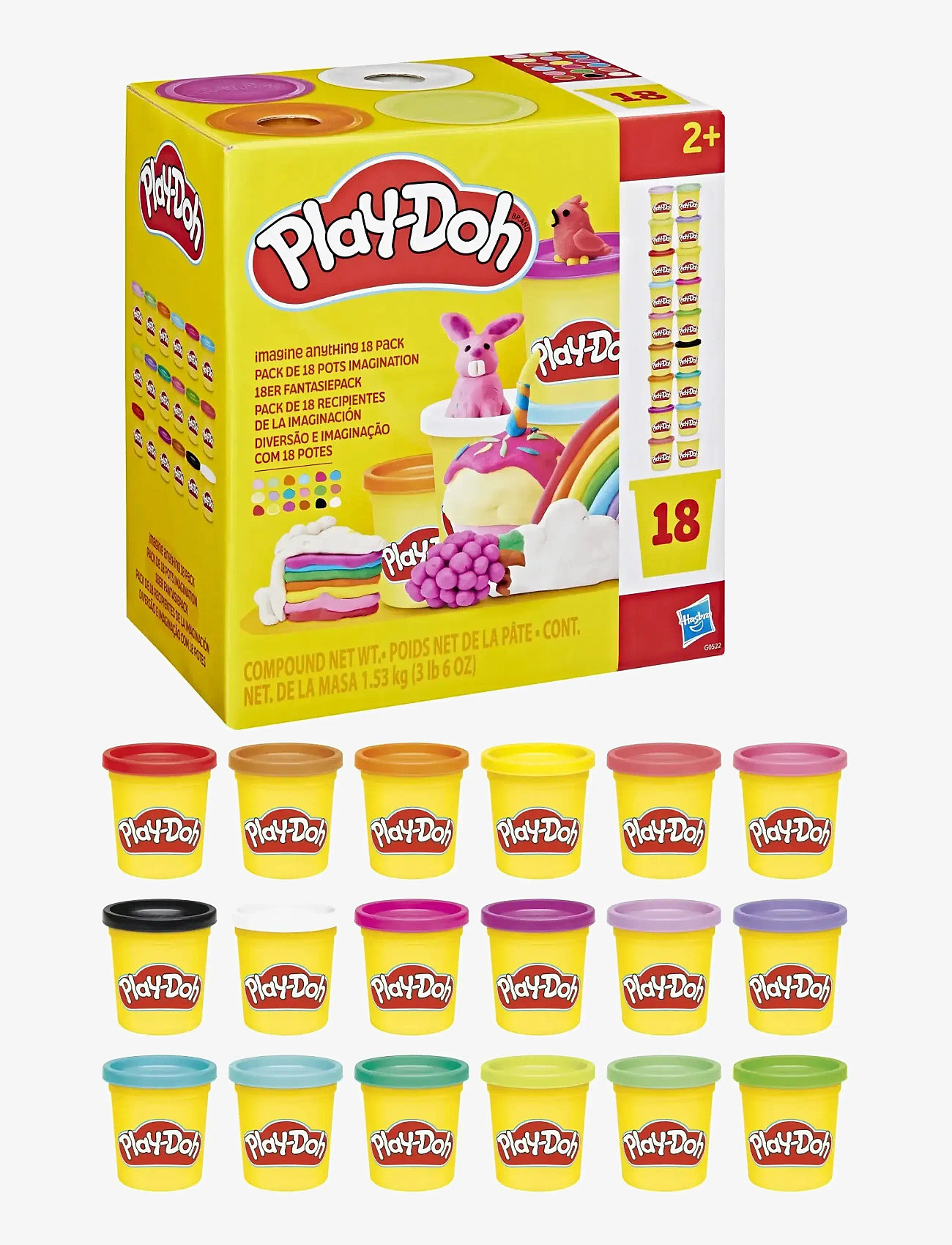 Play Doh - Play-Doh Imagine Anything, 18-pack - modellervoks - multicolor - 2
