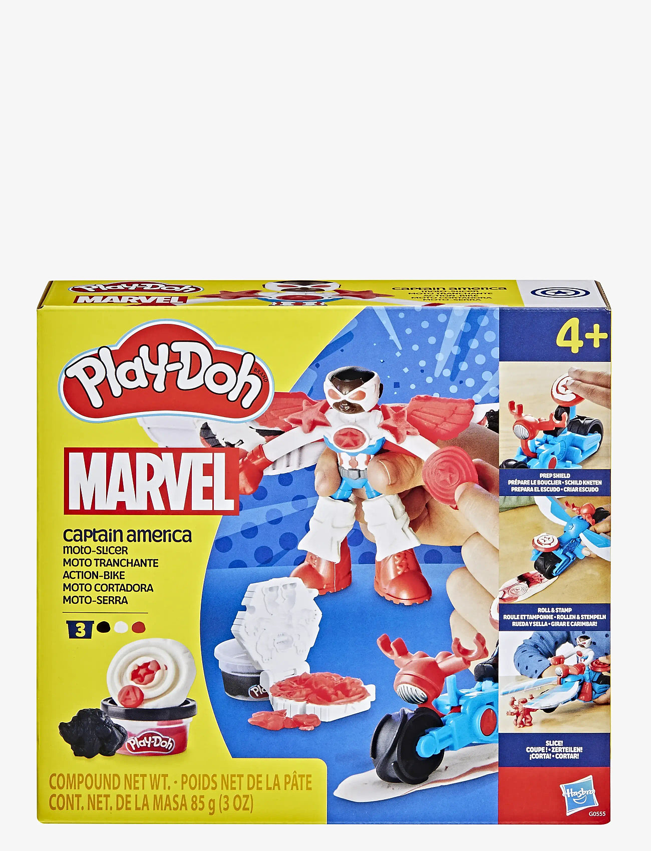 Play Doh - Play-Doh Marvel Captain America Moto-Slicer-lekset - spielknete - multicolor - 3