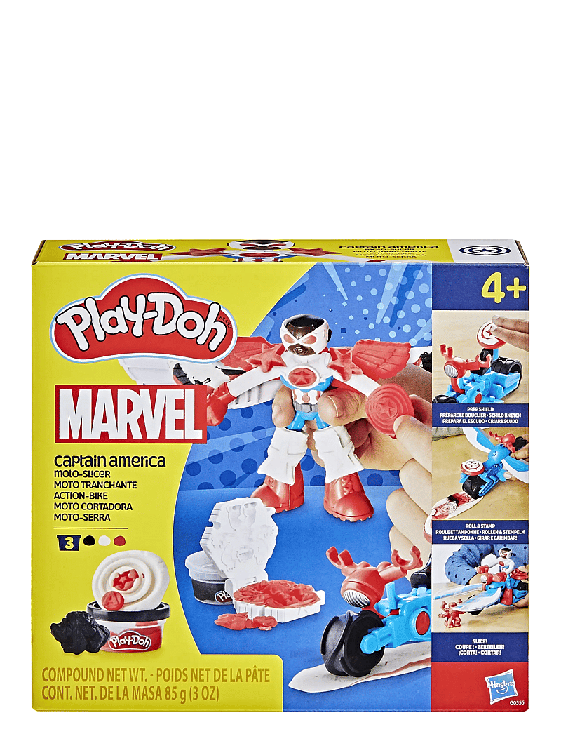 Play Doh - Play-Doh Marvel Captain America Moto-Slicer-lekset - spielknete - multicolor - 3