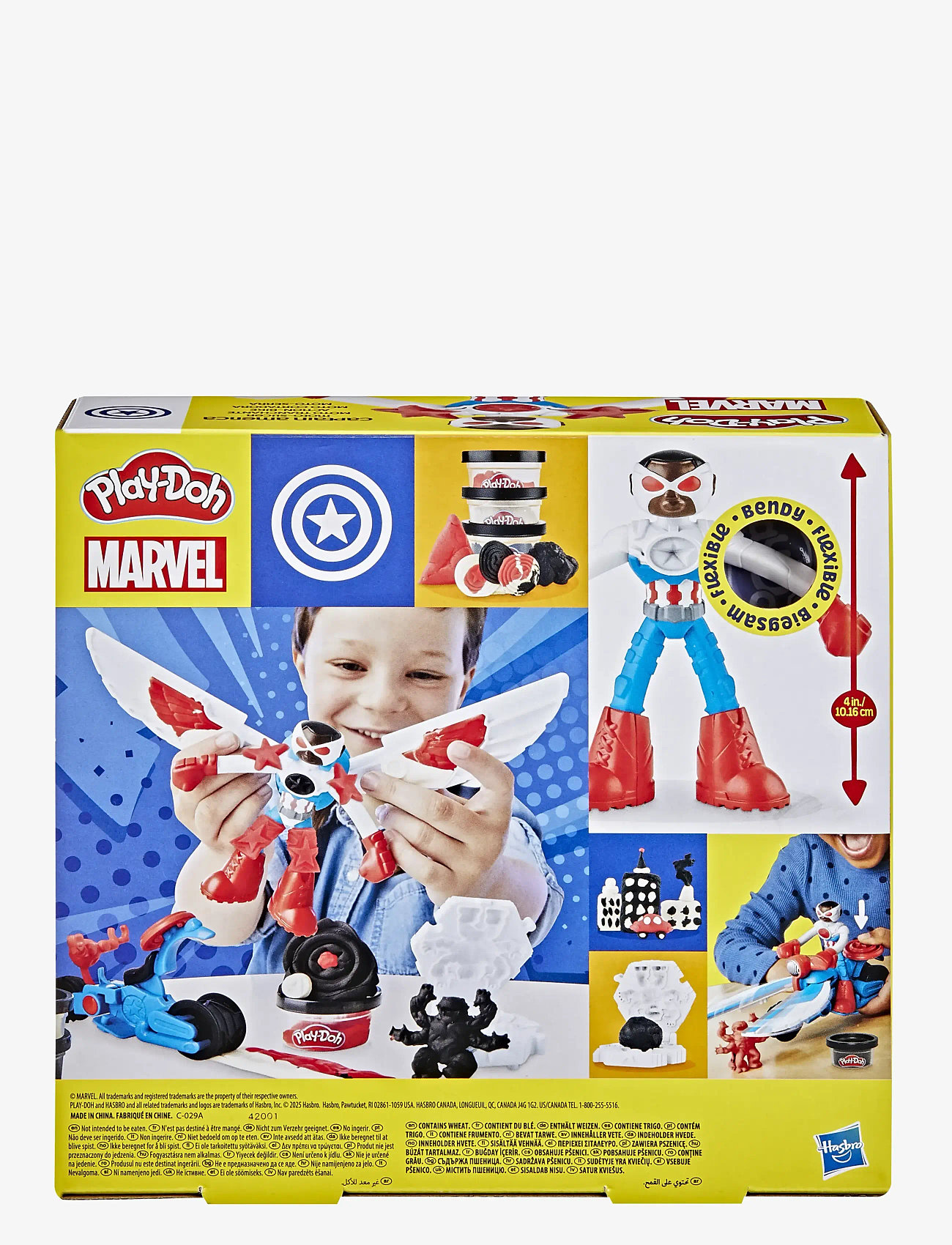 Play Doh - Play-Doh Marvel Captain America Moto-Slicer-lekset - spielknete - multicolor - 4
