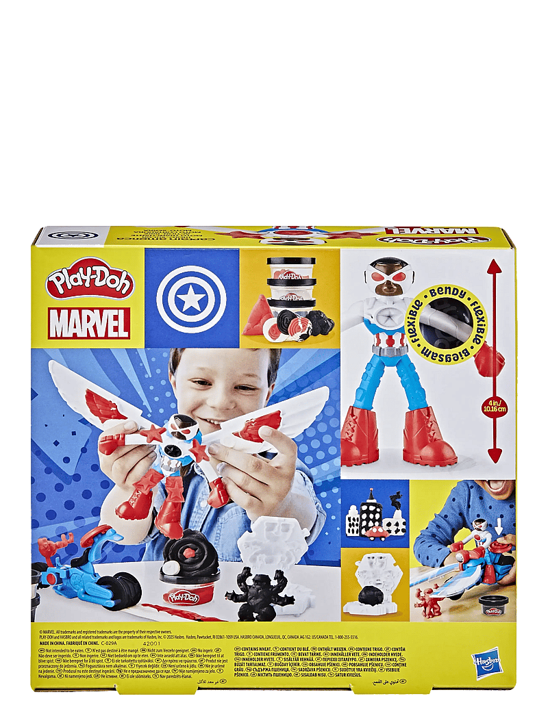 Play Doh - Play-Doh Marvel Captain America Moto-Slicer-lekset - spielknete - multicolor - 4