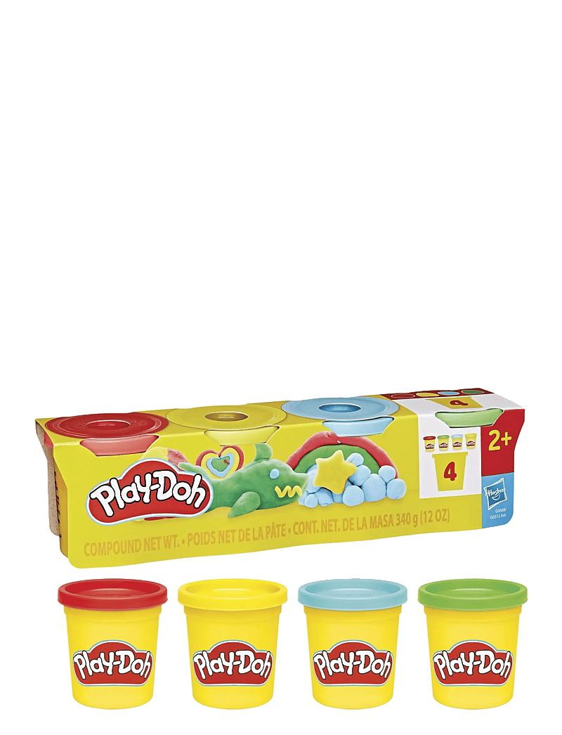 Play Doh - Klassisk Play-Doh i 4-pack - lipdymo tešla - multicolor - 1