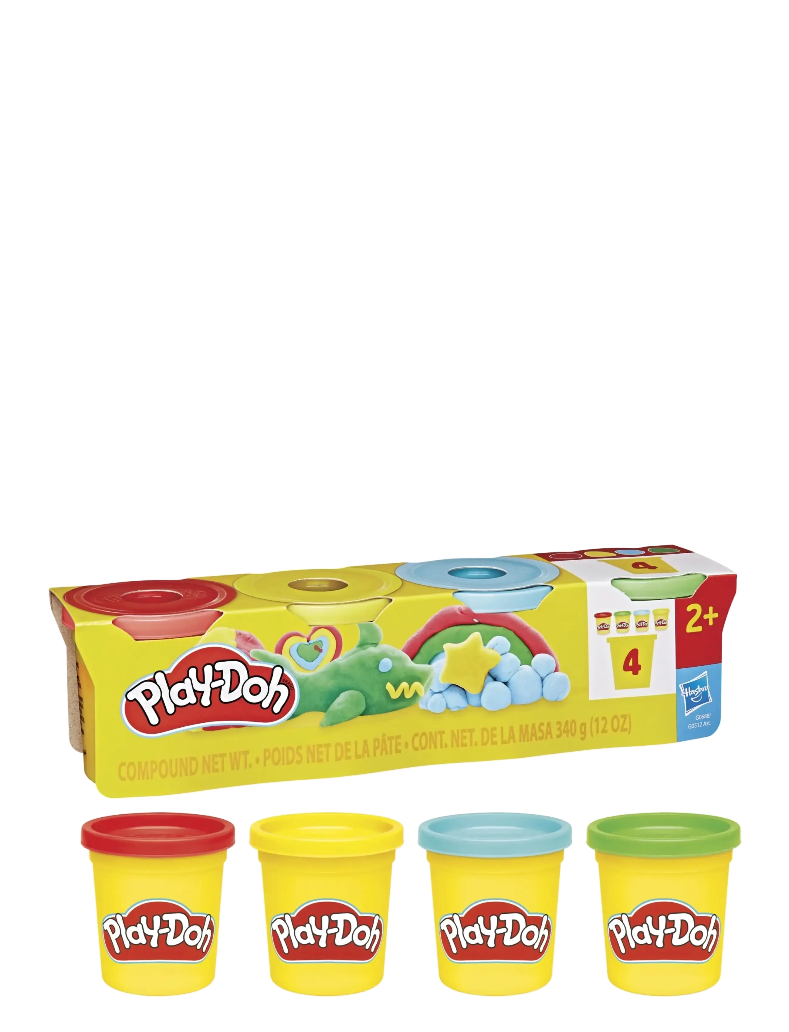 Play Doh - Klassisk Play-Doh i 4-pack - multicolor - 1
