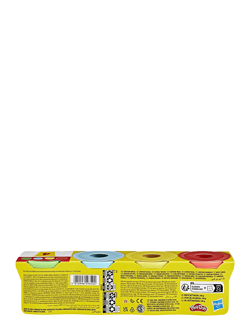Play Doh - Klassisk Play-Doh i 4-pack - lipdymo tešla - multicolor - 3