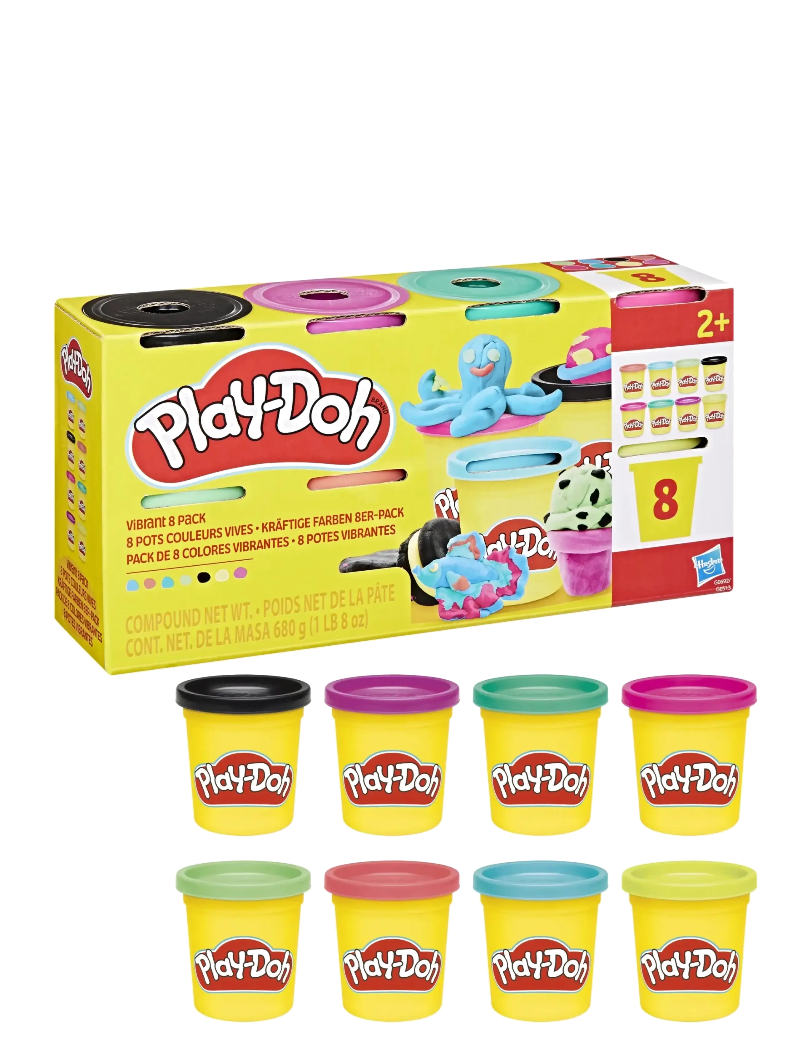 Play Doh - Glad Play-Doh i 8-pack - multicolor - 1