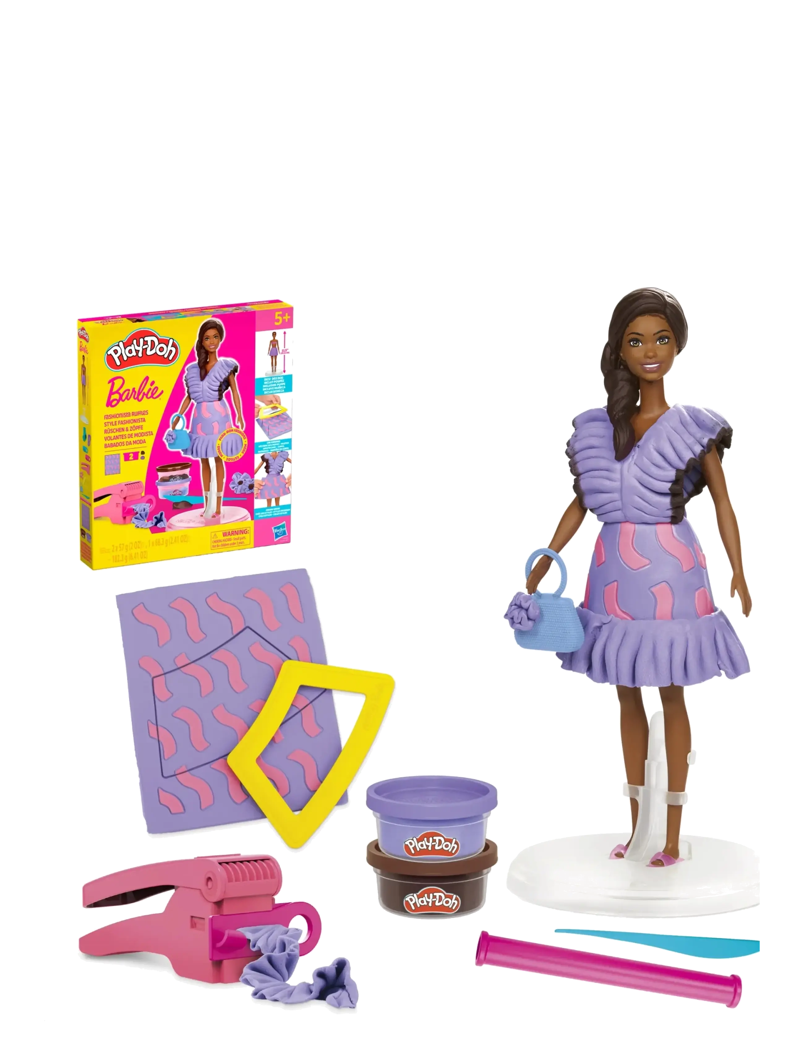 Play Doh - Play-Doh Barbie Fashionista Ruffles - modellervoks - multicolor - 2
