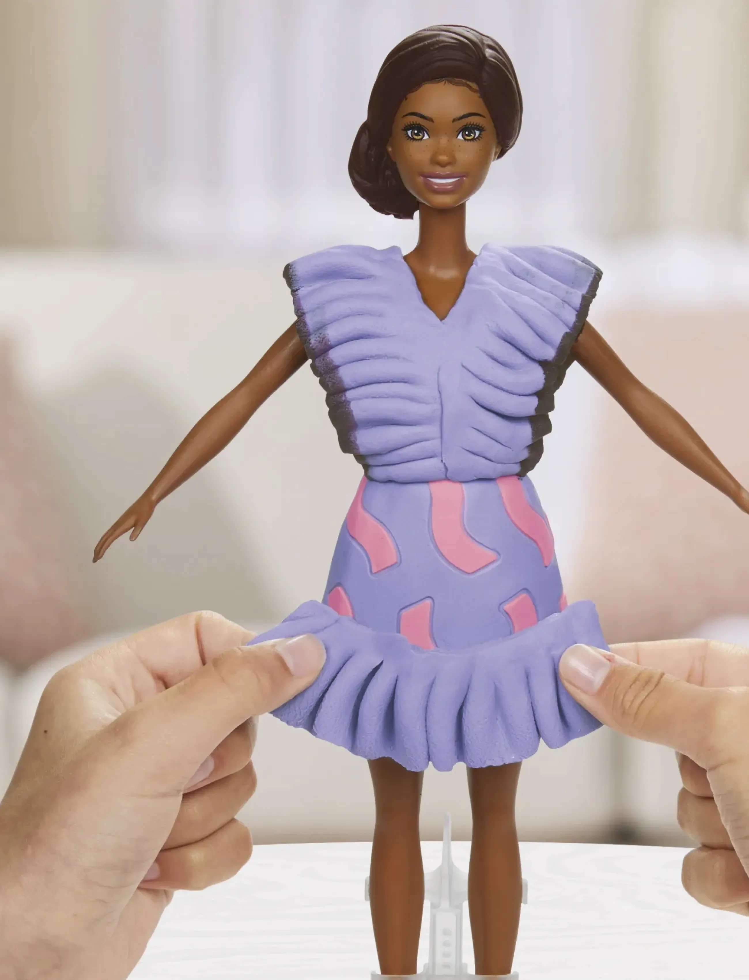 Play Doh Play-Doh Barbie Fashionista Ruffles, Børn, Play Dough, Lila, Str: ONE SIZE