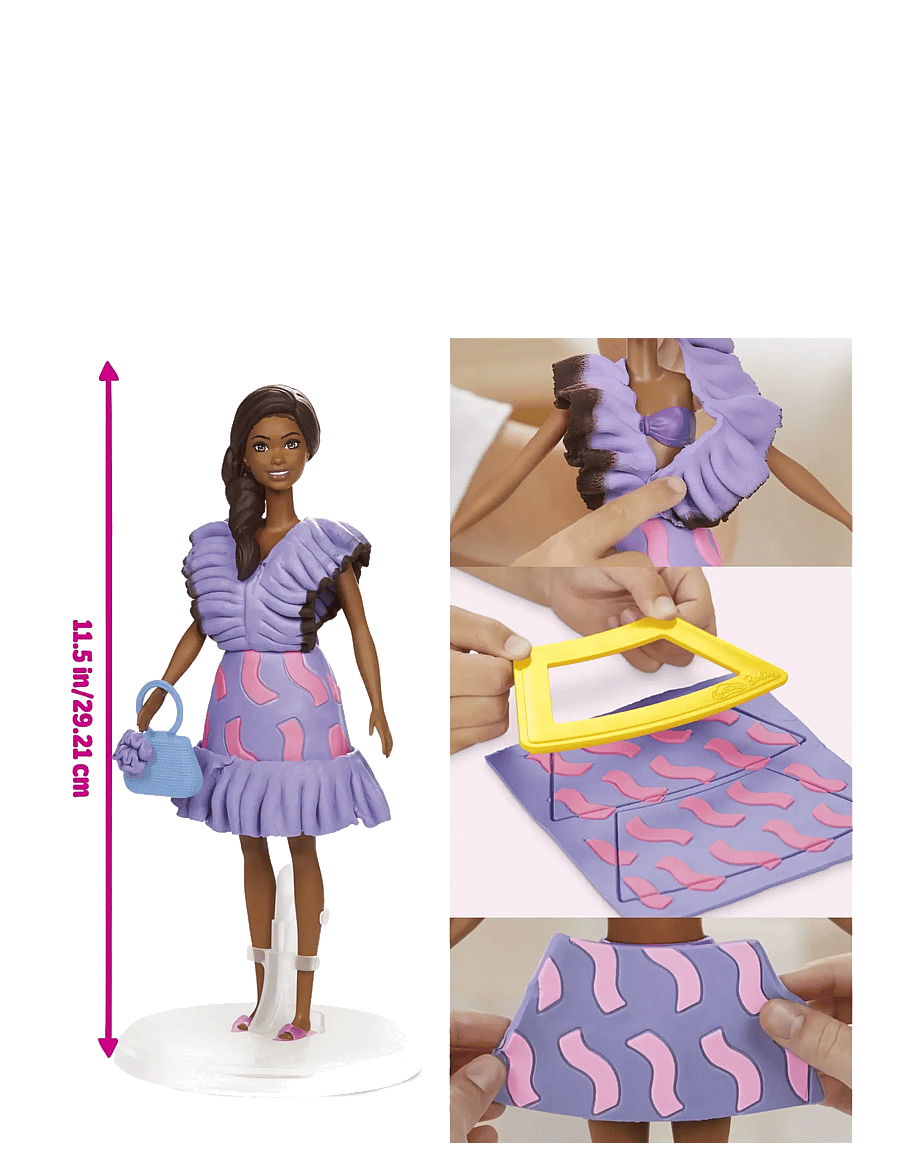 Play Doh - Play-Doh Barbie Fashionista Ruffles - spielknete - multicolor - 5