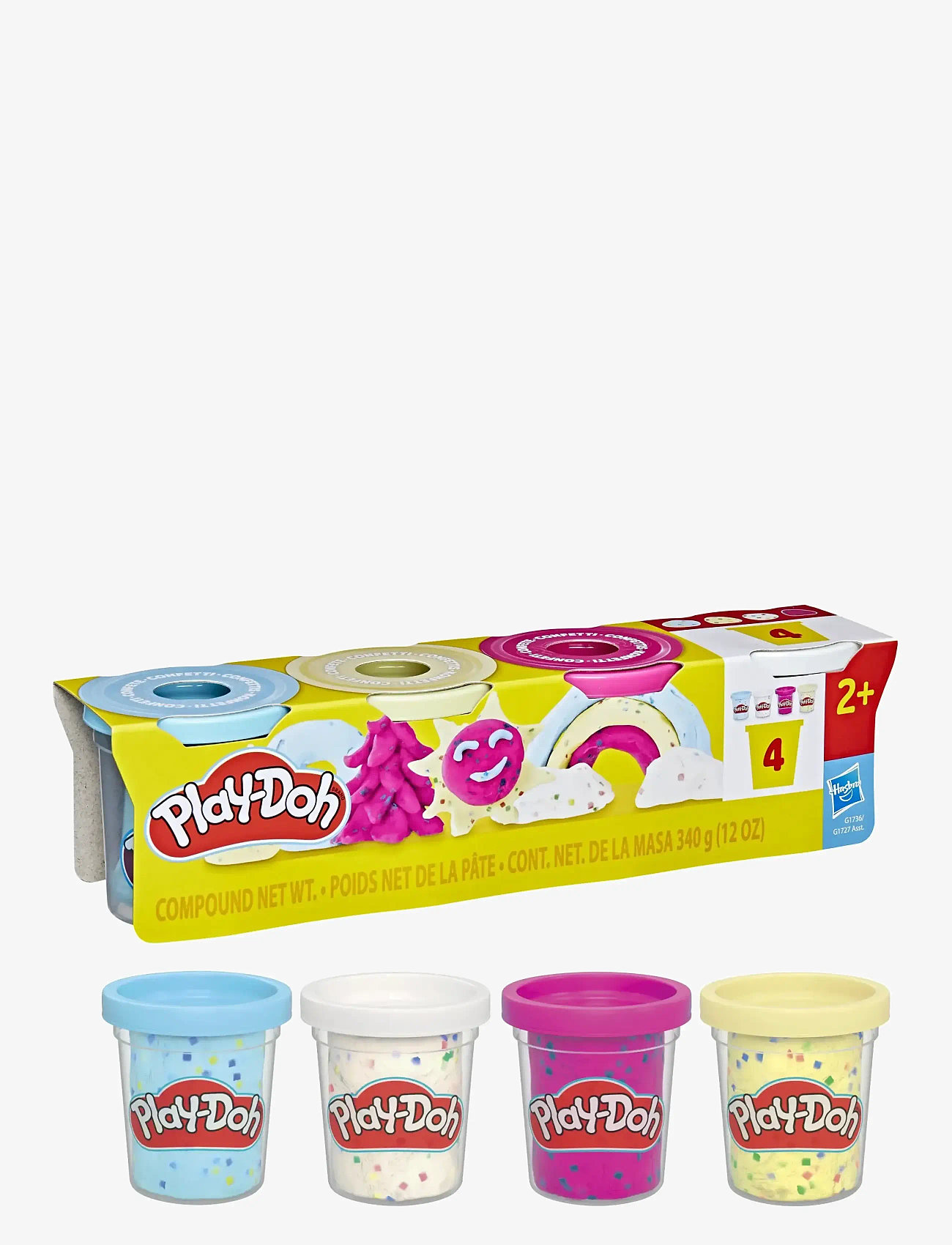 Play Doh - 4-pack Play-Doh Confetti med speciallera - muovailuvahat - multicolor - 1