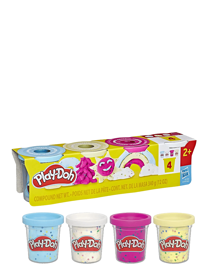 Play Doh - 4-pack Play-Doh Confetti med speciallera - muovailuvahat - multicolor - 1