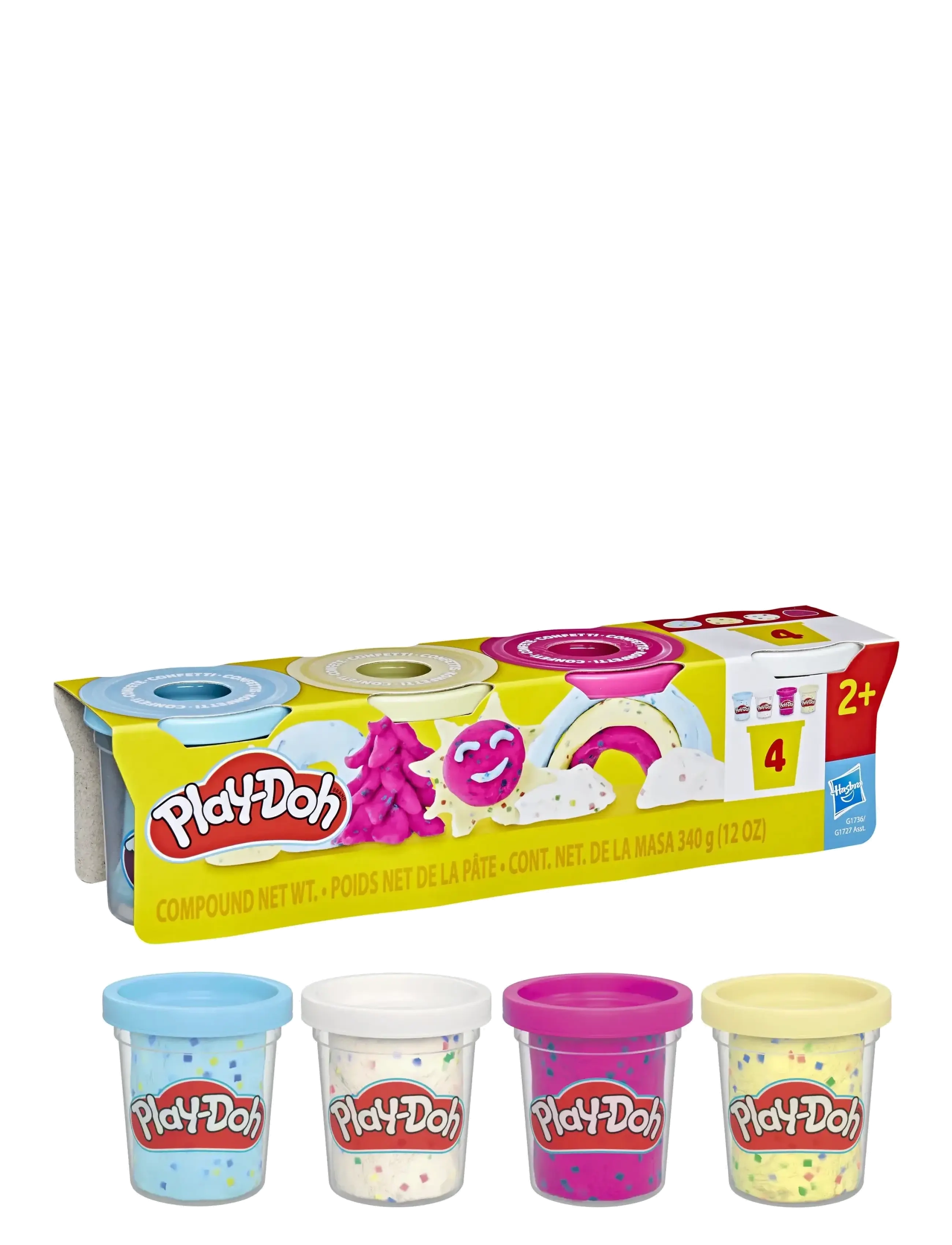 Play Doh 4-pack Play-Doh Confetti med speciallera - 4 for 3 - MULTICOLOR / multi