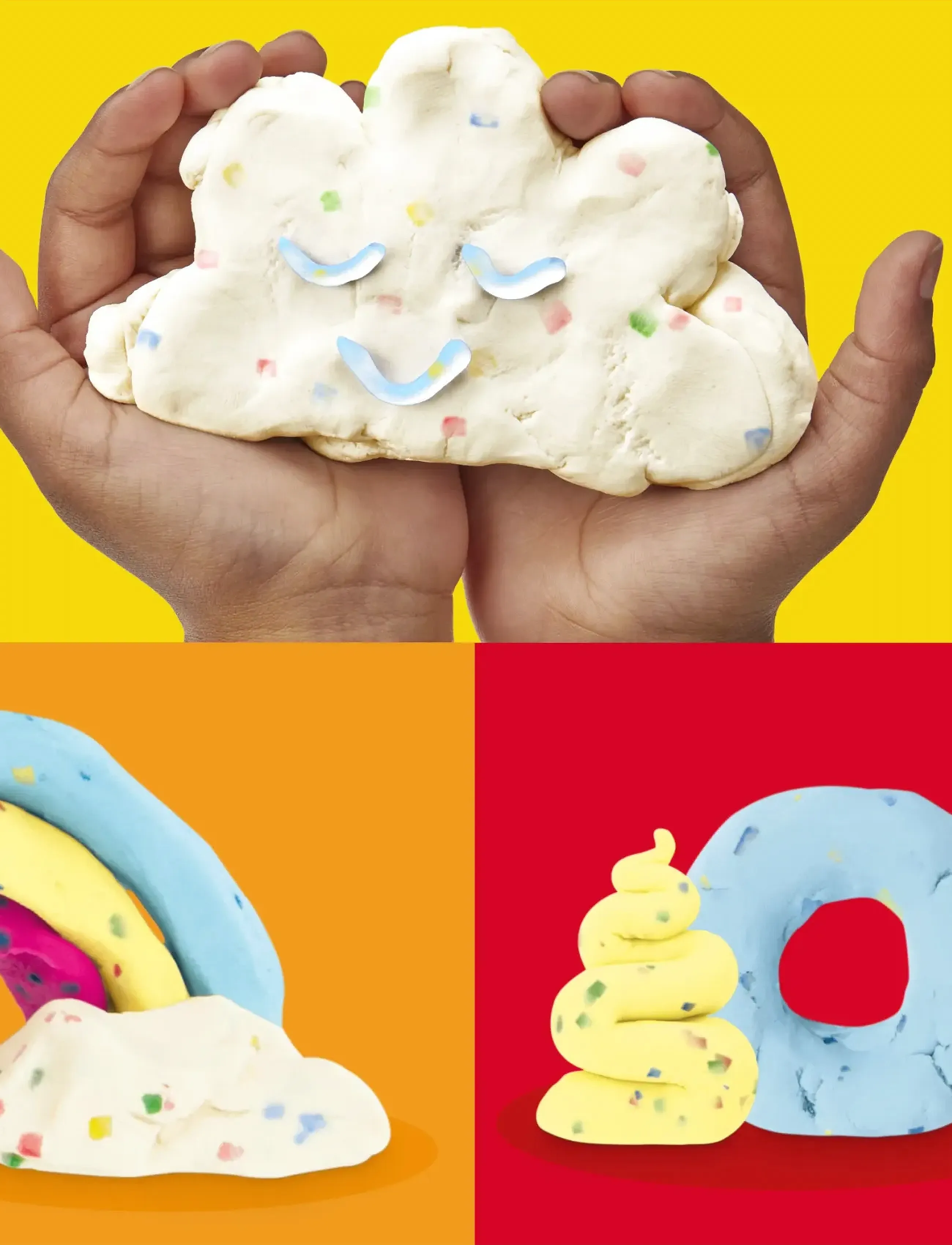 Play Doh 4-Pack Play-Doh Confetti Med Speciallera, Kinder,,,Mehrfarbig/gemustert Gr.ONE SIZE