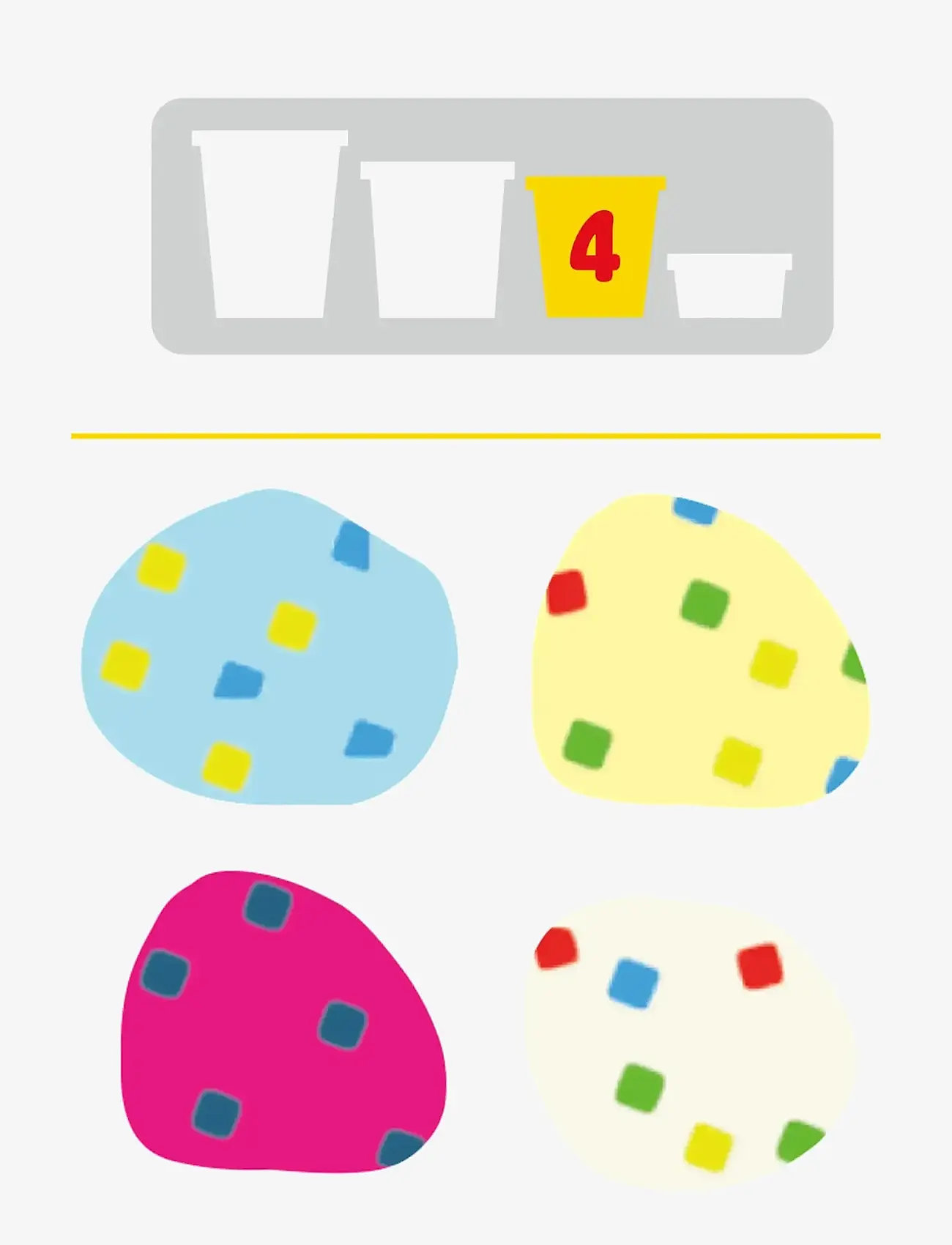 Play Doh - 4-pack Play-Doh Confetti med speciallera - muovailuvahat - multicolor - 4