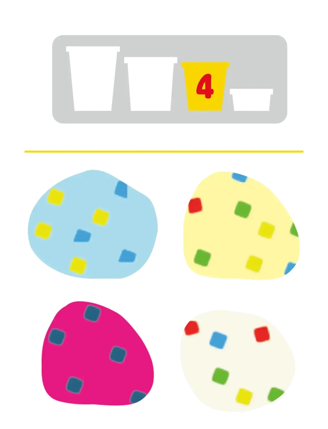 Play Doh - 4-pack Play-Doh Confetti med speciallera - multicolor - 4
