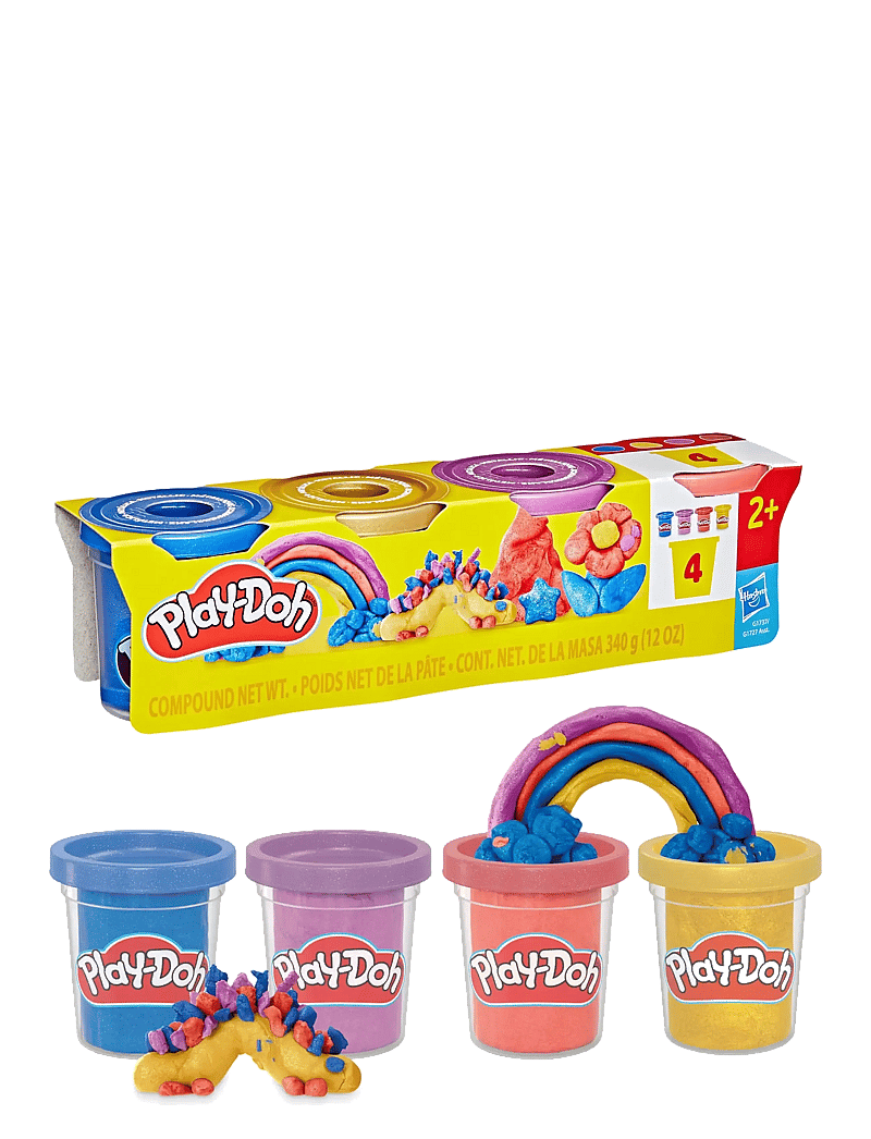 Play Doh - 4-pack med Play-Doh Metallic Shine speciallera - multicolor - 2