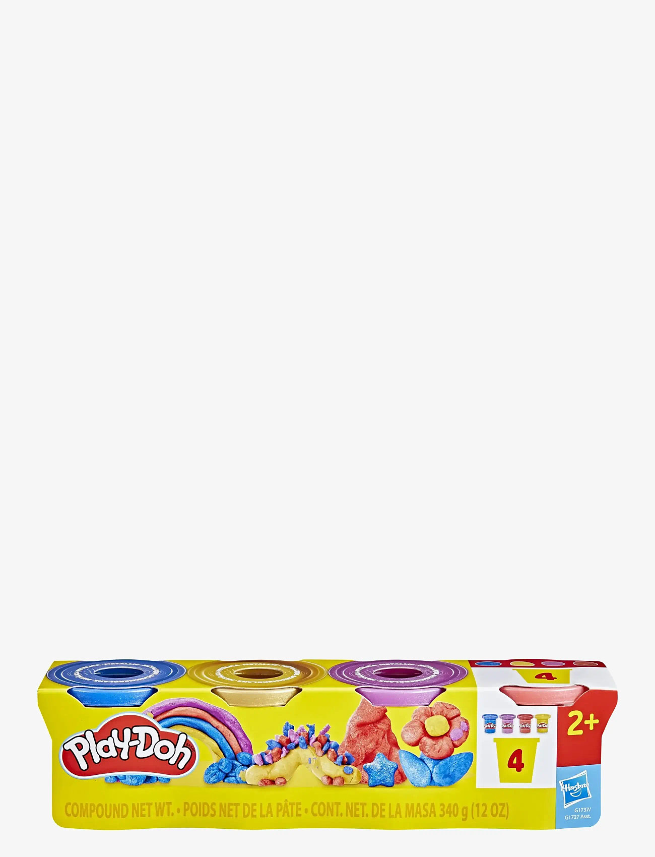 Play Doh - 4-pack med Play-Doh Metallic Shine speciallera - multicolor - 3