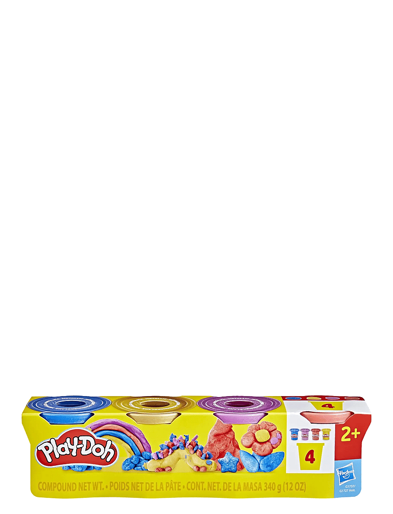 Play Doh - 4-pack med Play-Doh Metallic Shine speciallera - multicolor - 3