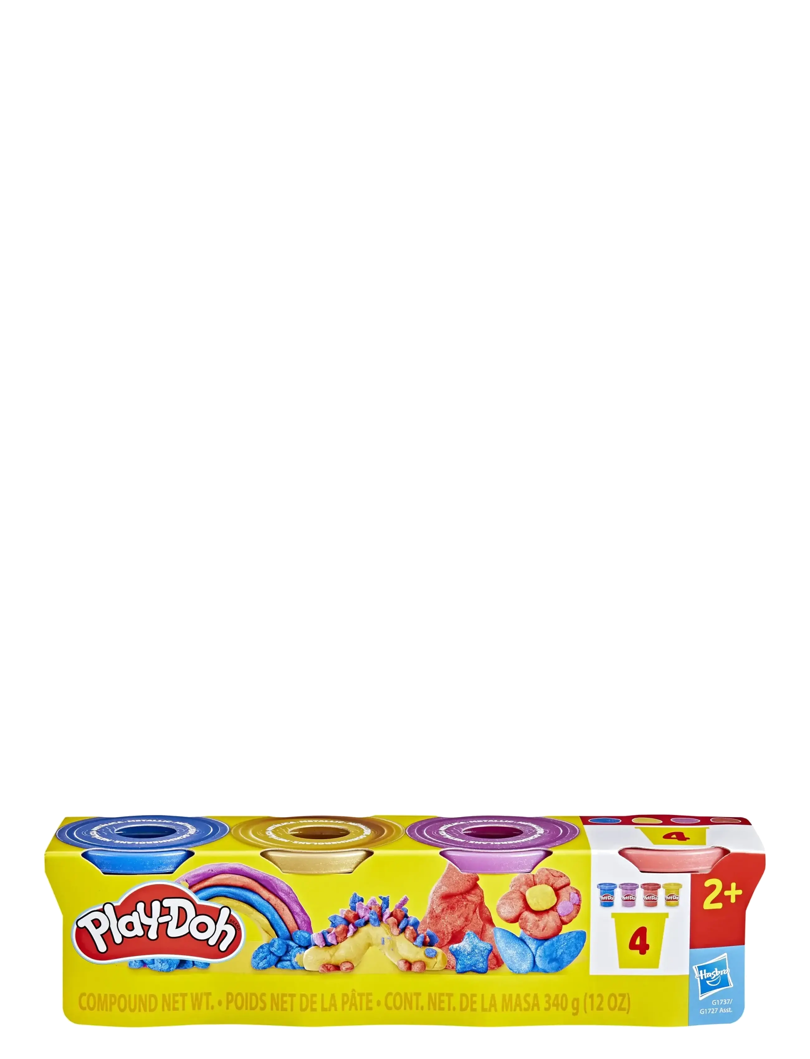 Play Doh - 4-pack med Play-Doh Metallic Shine speciallera - speelklei - multicolor - 3