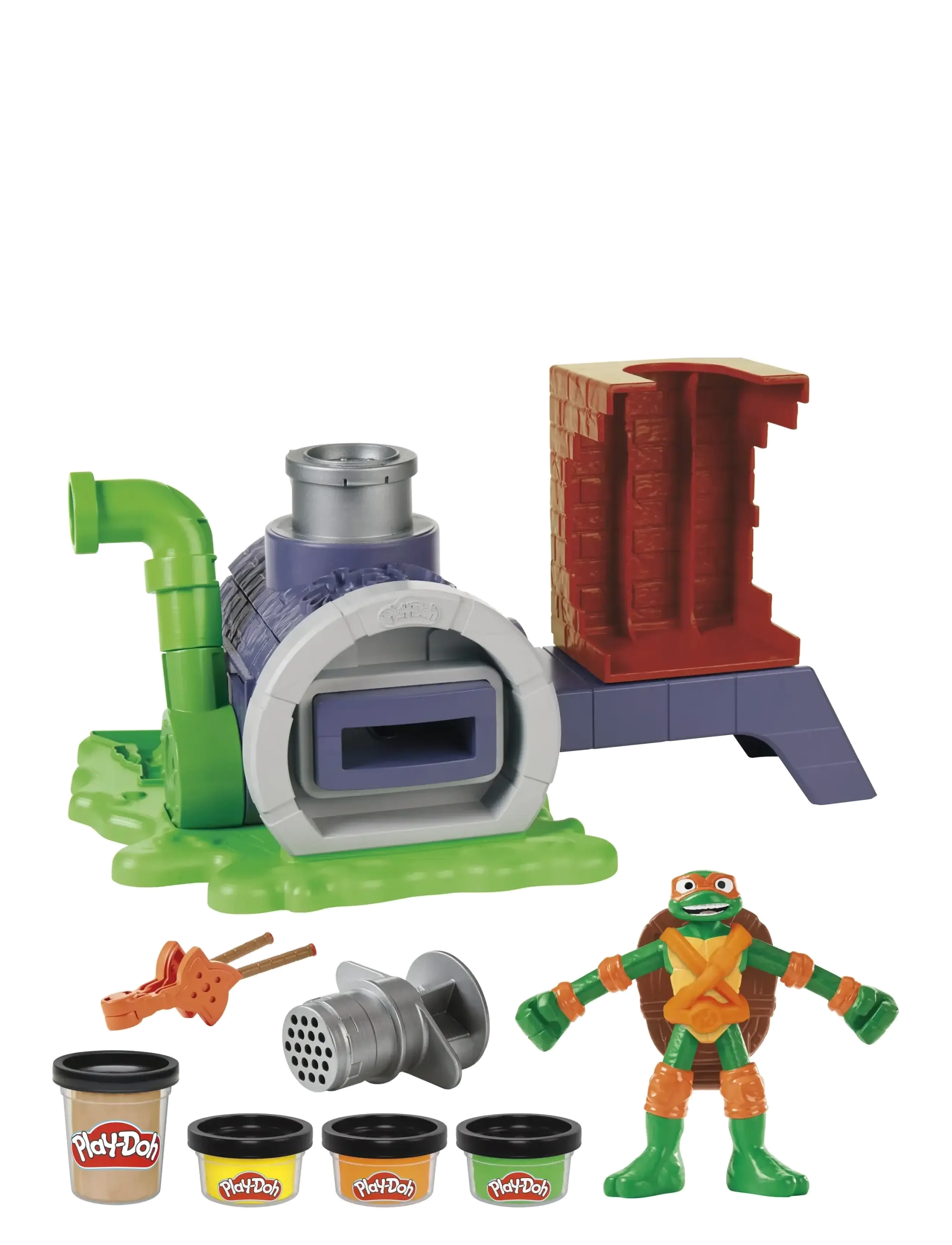 Play Doh - Play-Doh Teenage Mutant Ninja Turtles Slice and Blast Pizza-lekset - multicolor - 1