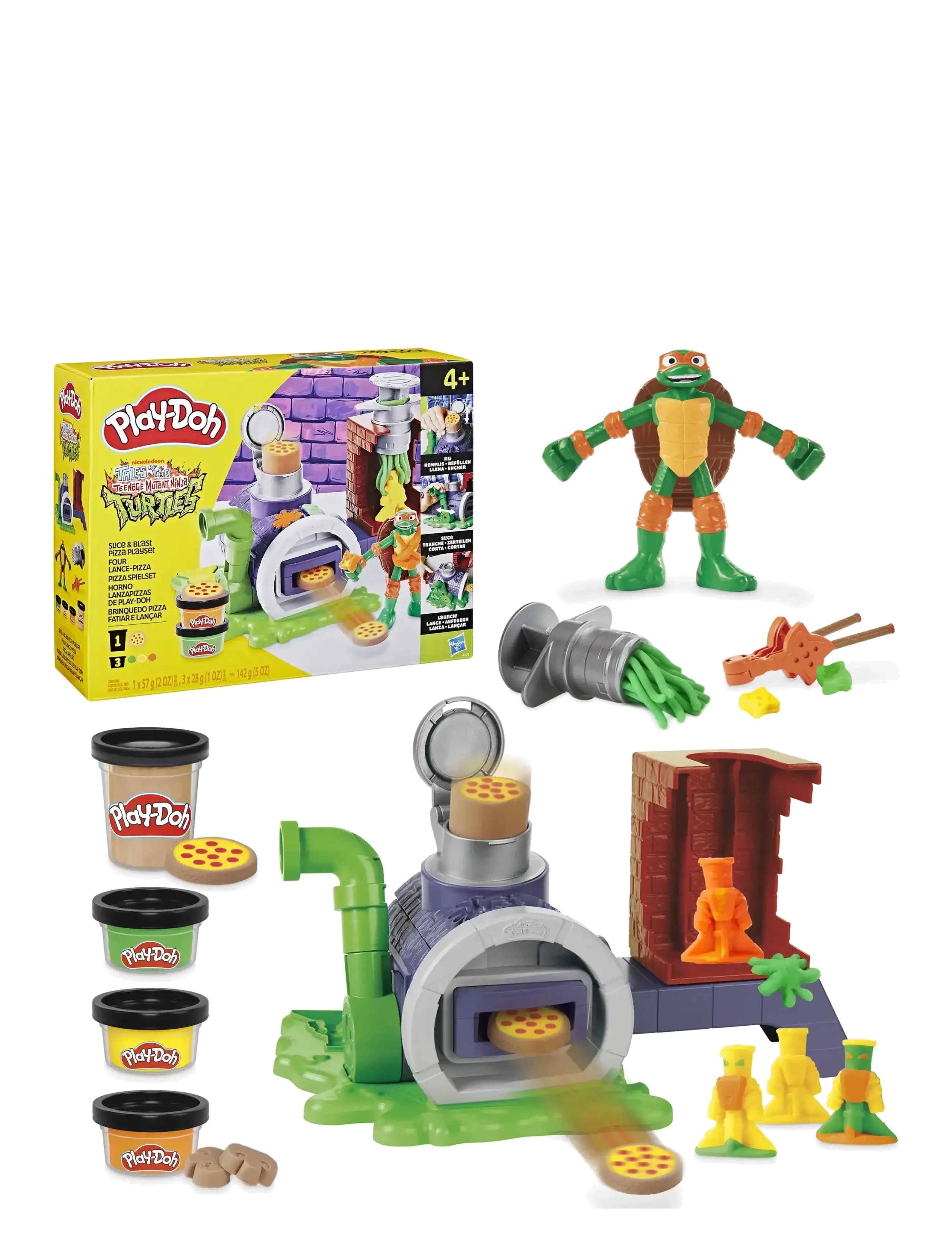 Play Doh - Play-Doh Teenage Mutant Ninja Turtles Slice and Blast Pizza-lekset - multicolor - 2