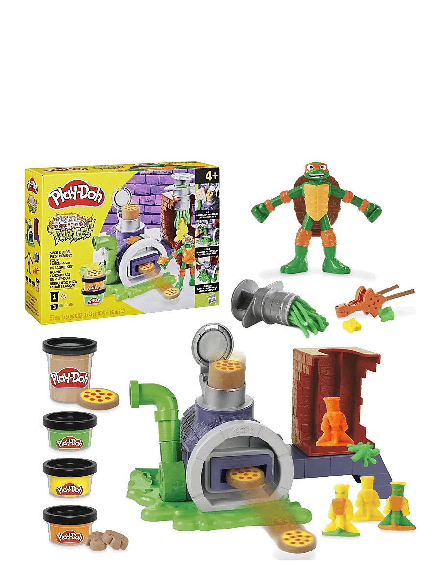 Play Doh - Play-Doh Teenage Mutant Ninja Turtles Slice and Blast Pizza-lekset - multicolor - 2