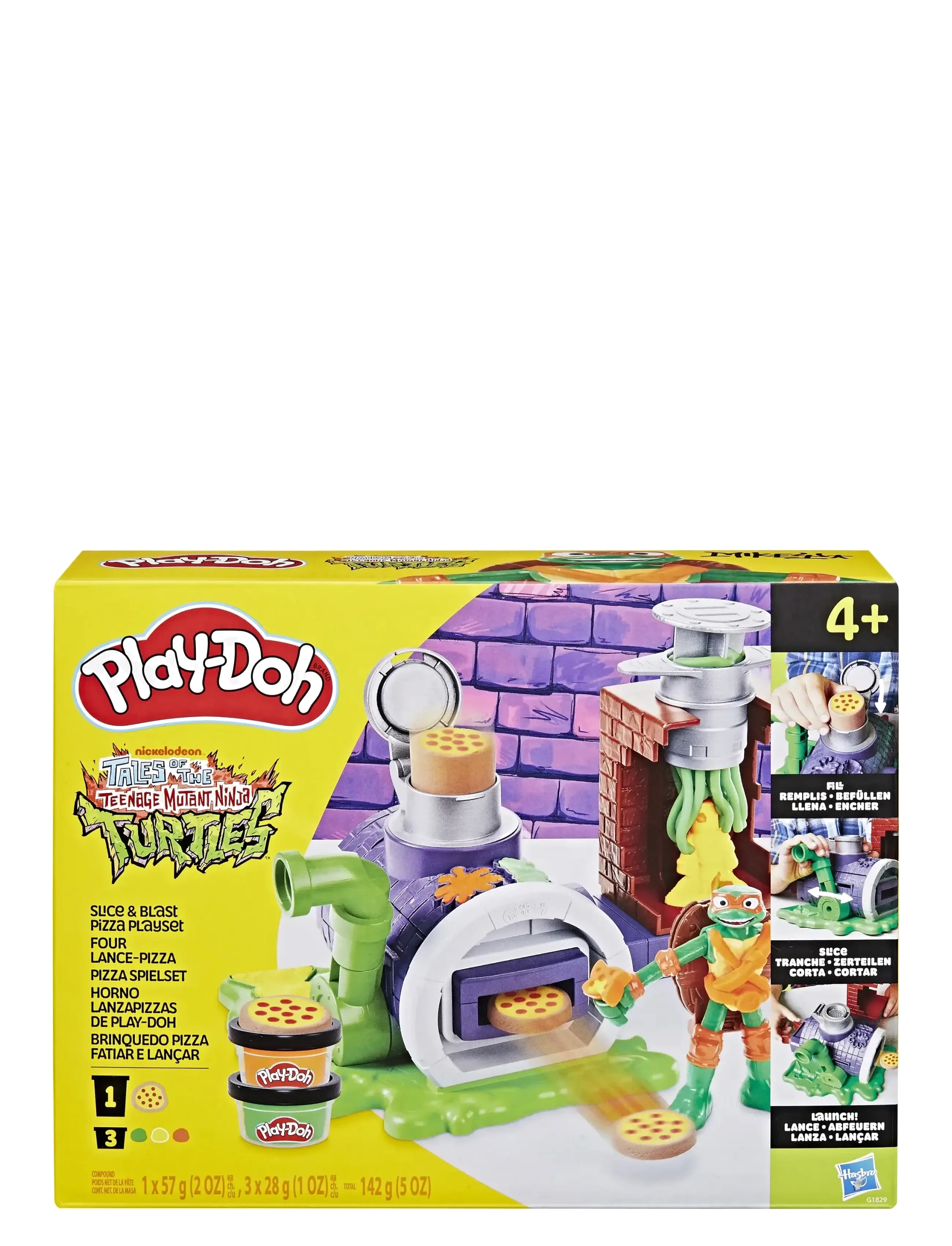 Play Doh - Play-Doh Teenage Mutant Ninja Turtles Slice and Blast Pizza-lekset - multicolor - 4
