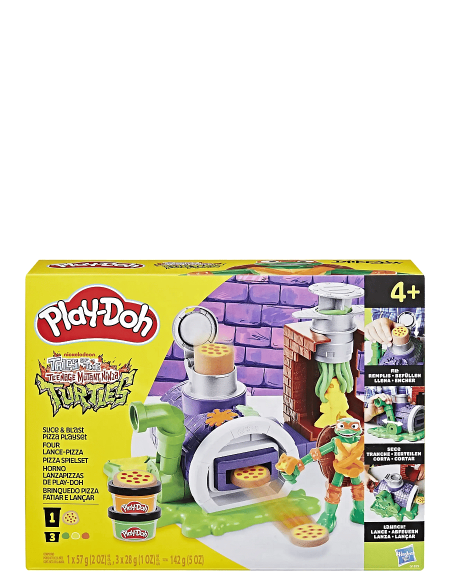 Play Doh - Play-Doh Teenage Mutant Ninja Turtles Slice and Blast Pizza-lekset - multicolor - 4