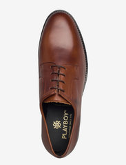 Playboy Footwear - PFRBEN - laced shoes - cognac leather - 3