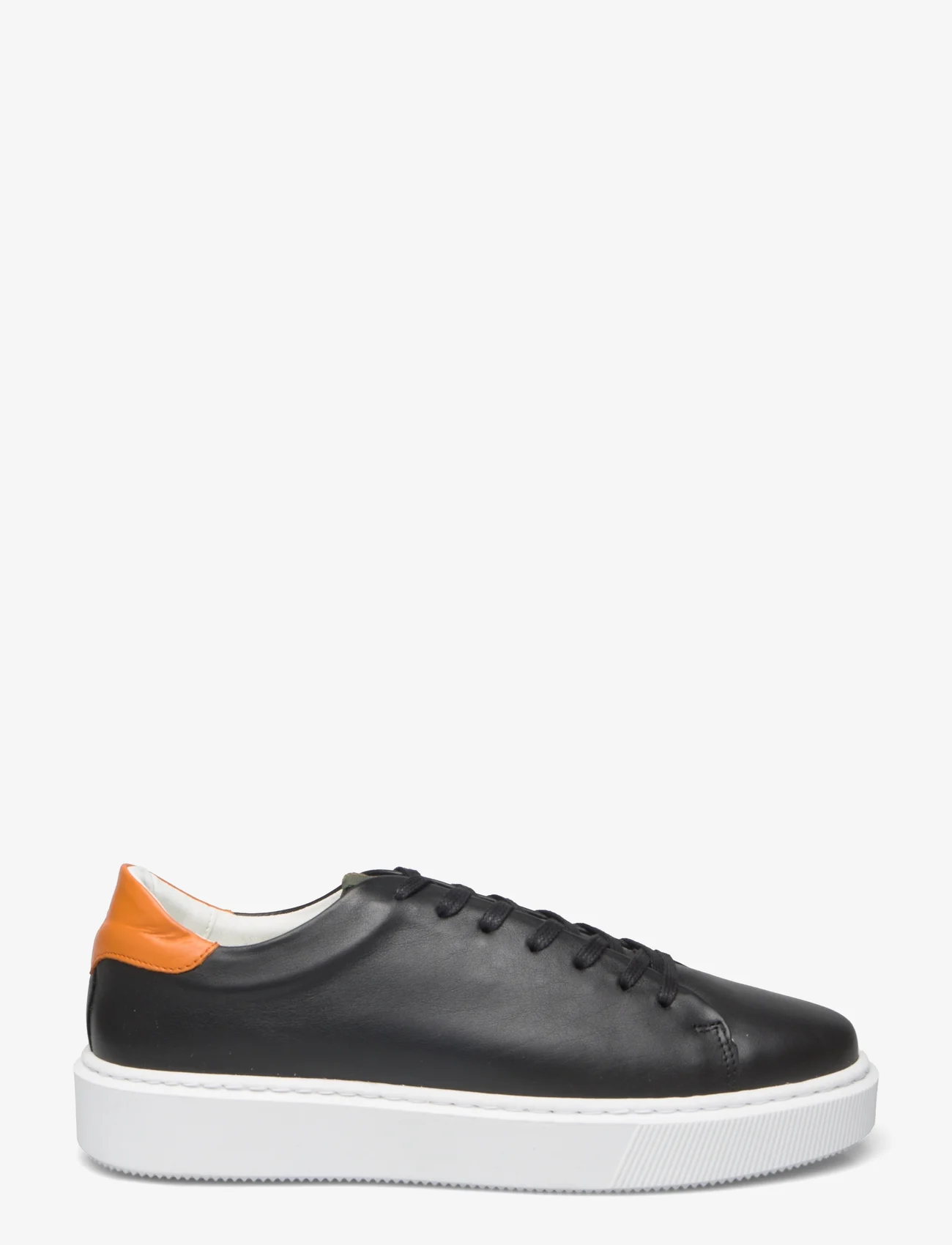 Playboy Footwear - Alex 2.0 - matalavartiset tennarit - black leather/orange - 1