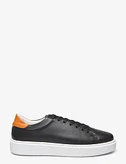 Playboy Footwear - Alex 2.0 - laisvalaikio batai žemu aulu - black leather/orange - 1