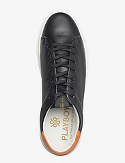 Playboy Footwear - Alex 2.0 - låga sneakers - black leather/orange - 3