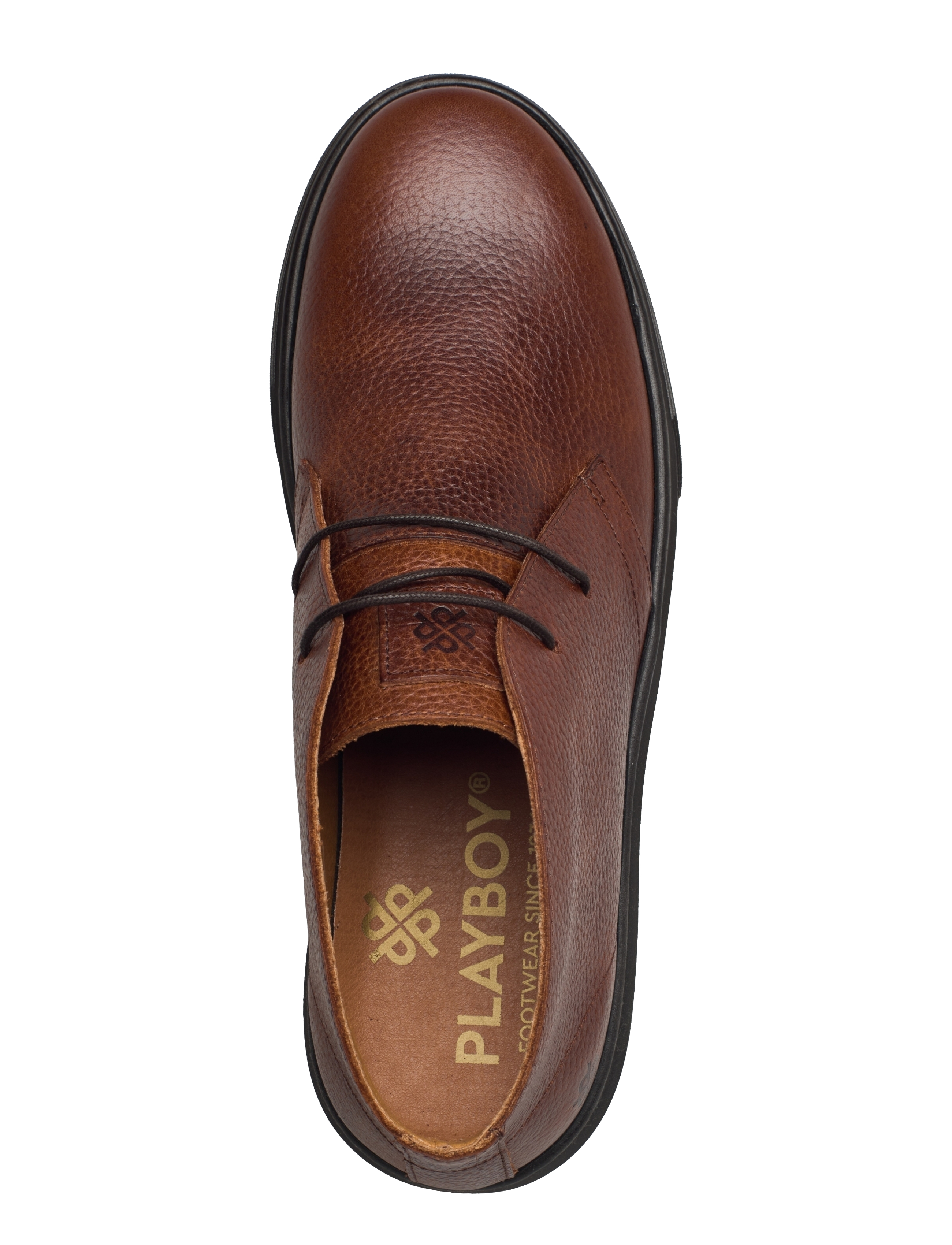 Playboy Footwear - Anis 2.0 - cognac tumbled leather/black - 3