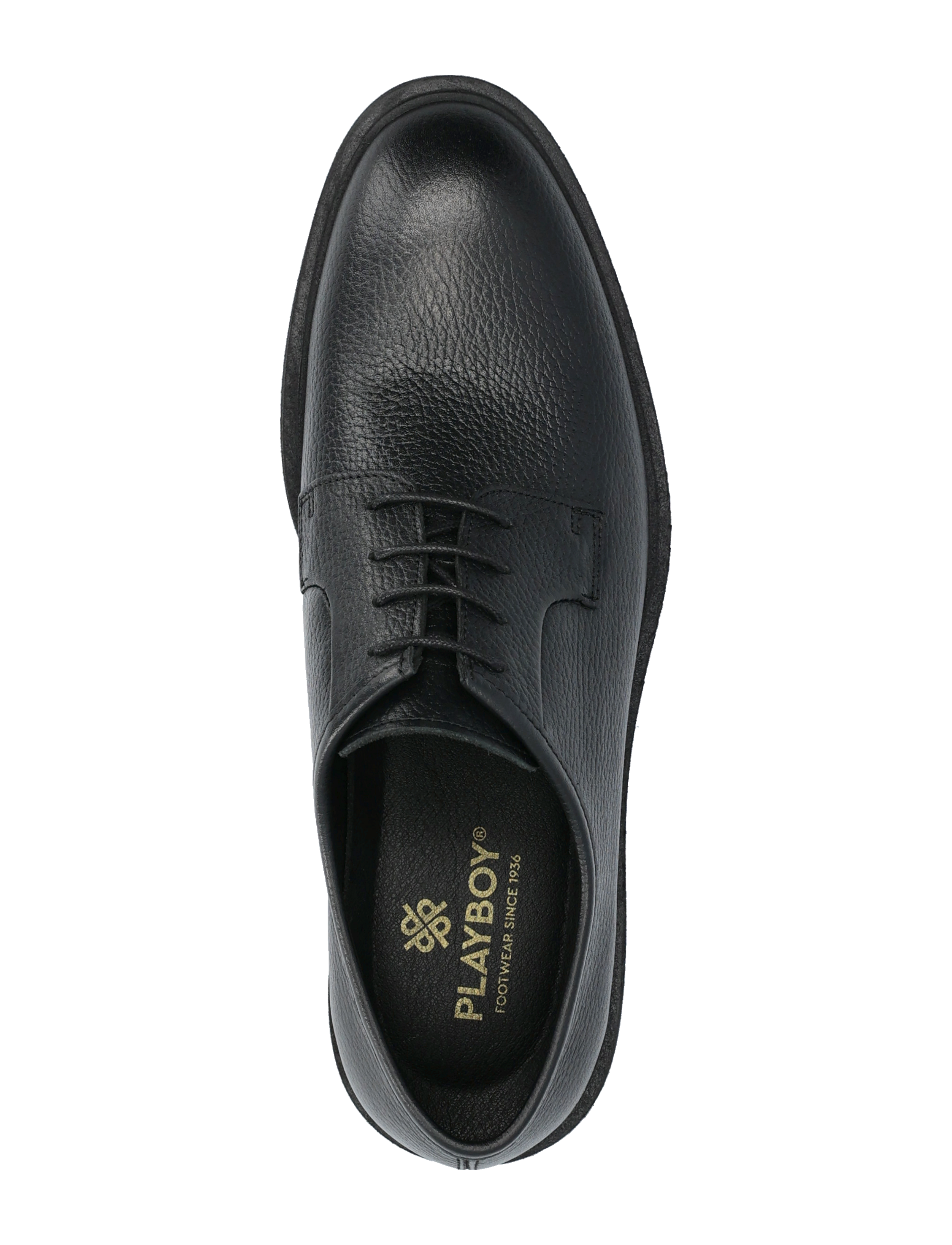 Playboy Footwear - Cherif - black tumbled leather - 3