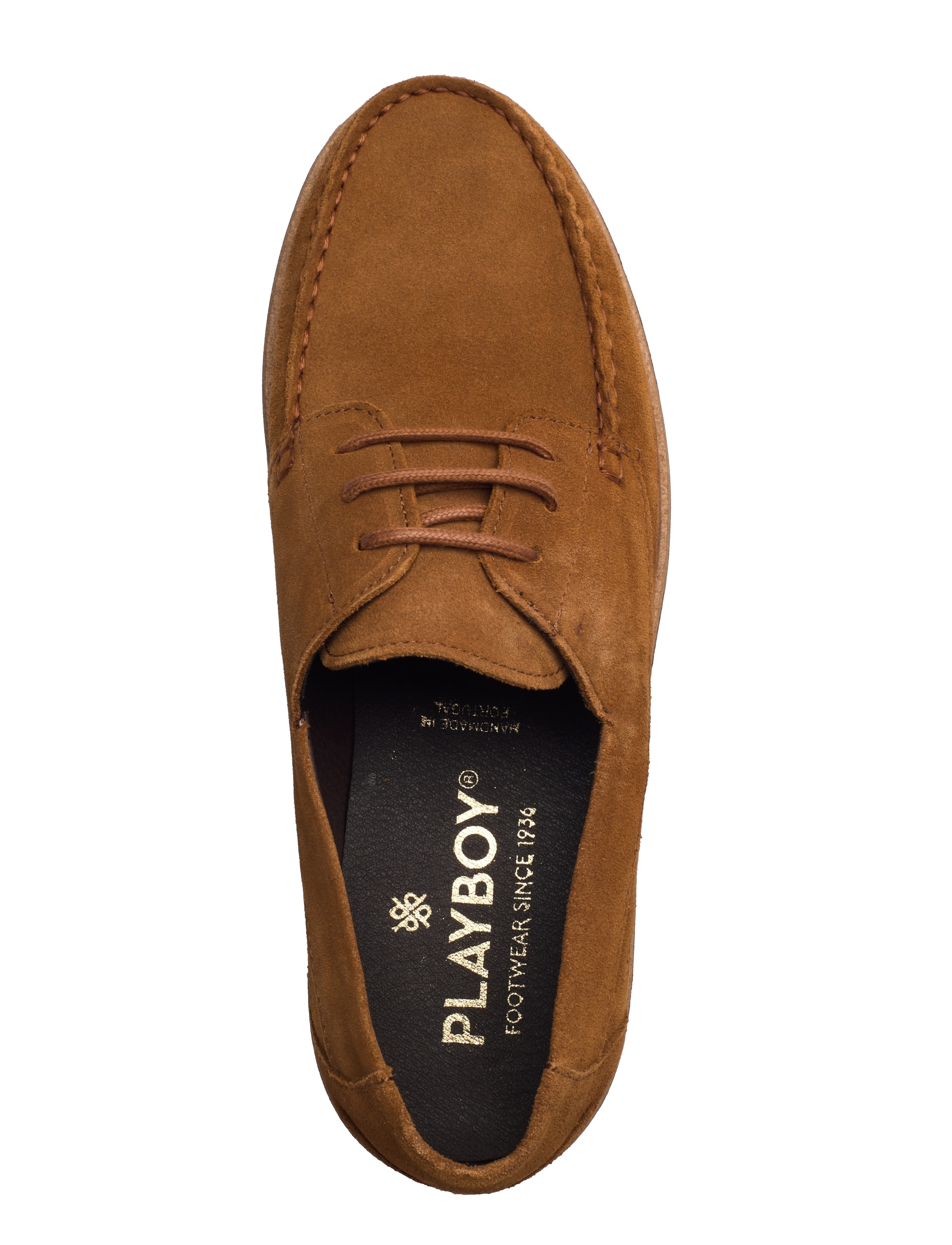 Playboy Footwear - Casper - brandy suede - 3