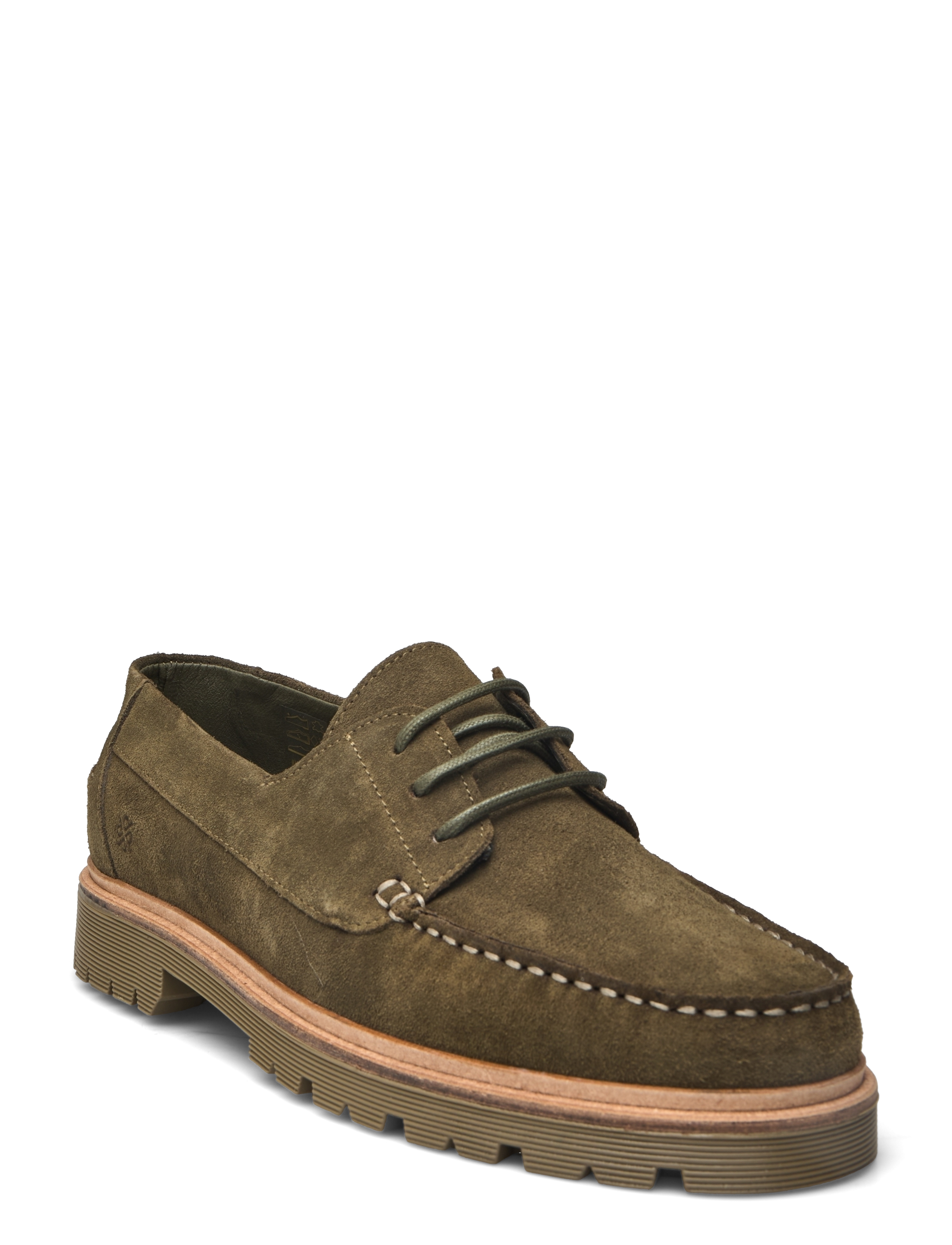 OLIVE SUEDE