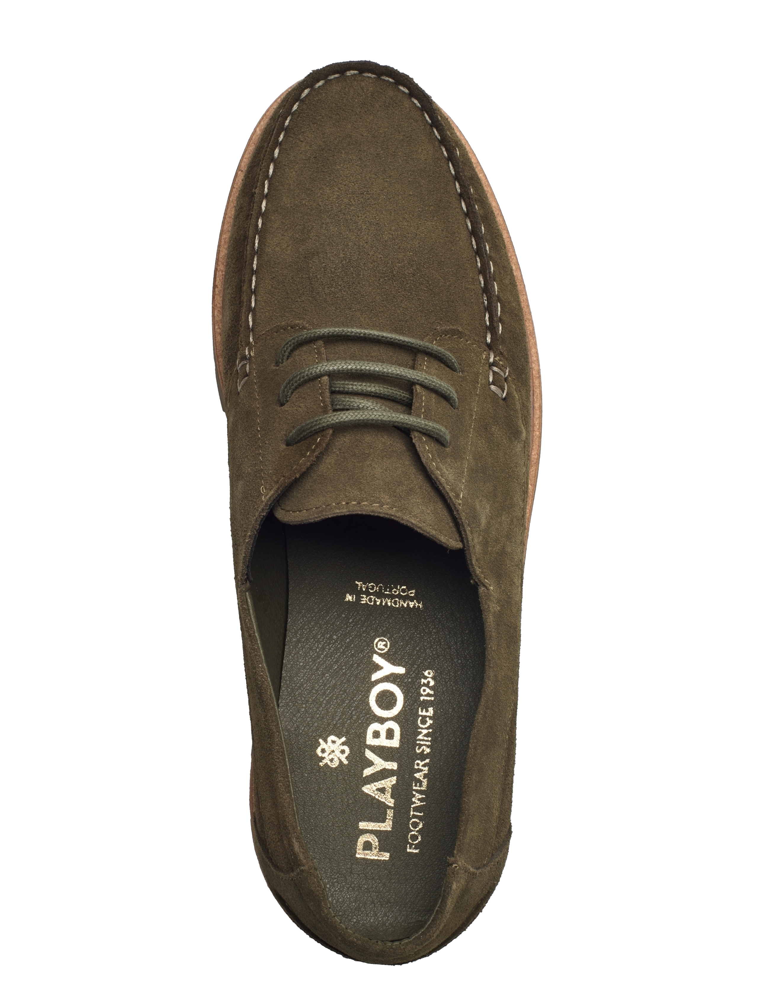 Playboy Footwear - Casper - olive suede - 3